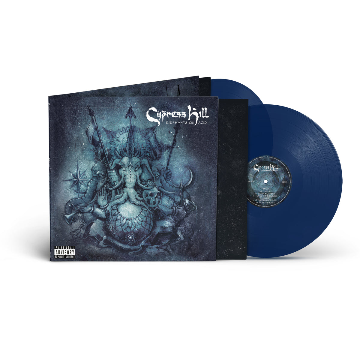 CYPRESS HILL - ELEPHANTS ON ACID - DARK BLUE TRANSLUCENT DOUBLE VINYL 2LP - PRE ORDER OUT 23RD OCT 2026