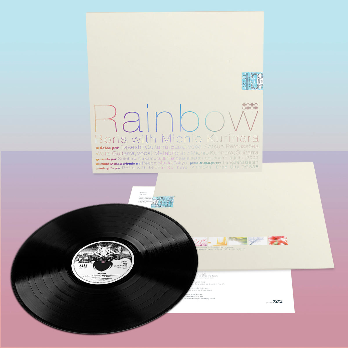 BORIS WITH MICHIO KURIHARA - RAINBOW - BLACK VINYL LP - PRE ORDER OUT 4TH DECEMBER 2026
