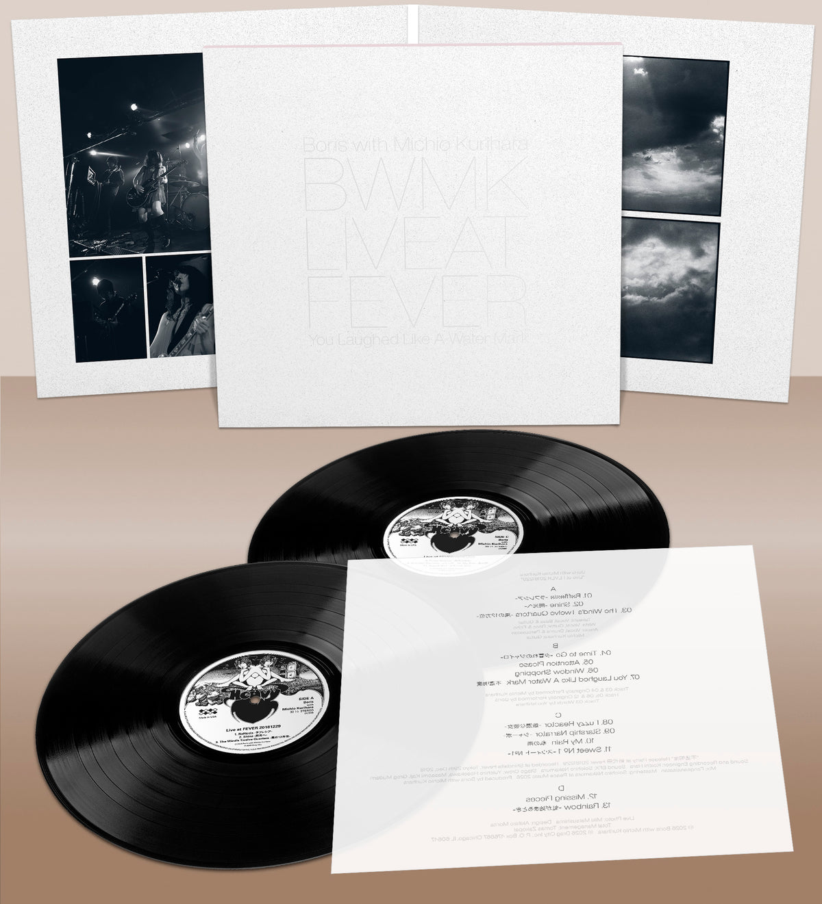 BORIS WITH MICHIO KURIHARA - LIVE AT FEVER - BLACK VINYL 2LP - PRE ORDER 4TH DECEMBER 2026