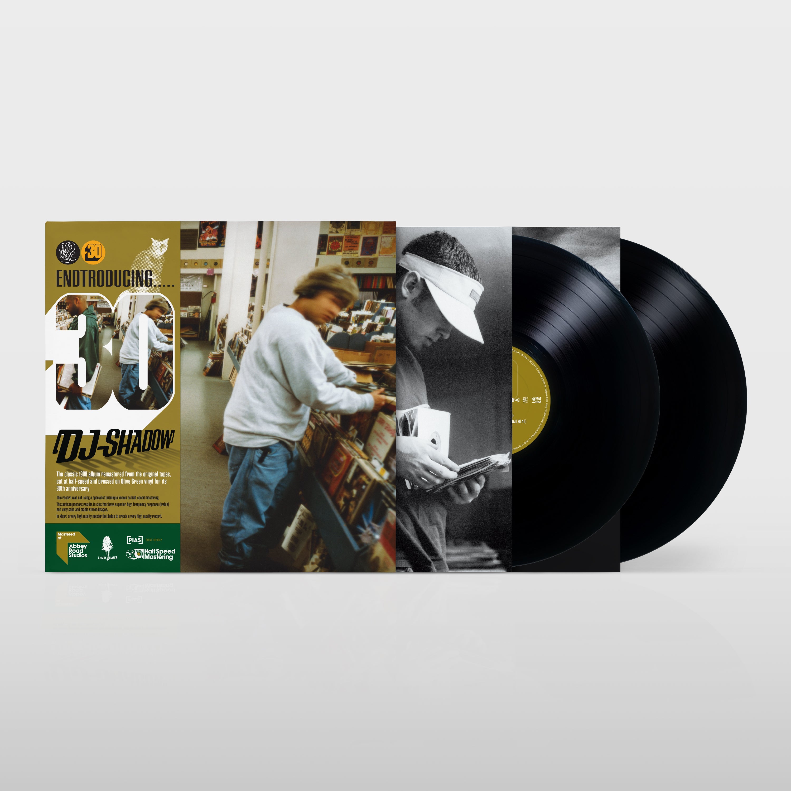 DJ SHADOW - ENTRODUCING 30TH ANNIVERSARY - LIMITED EDITION BLACK VINYL 2LP
