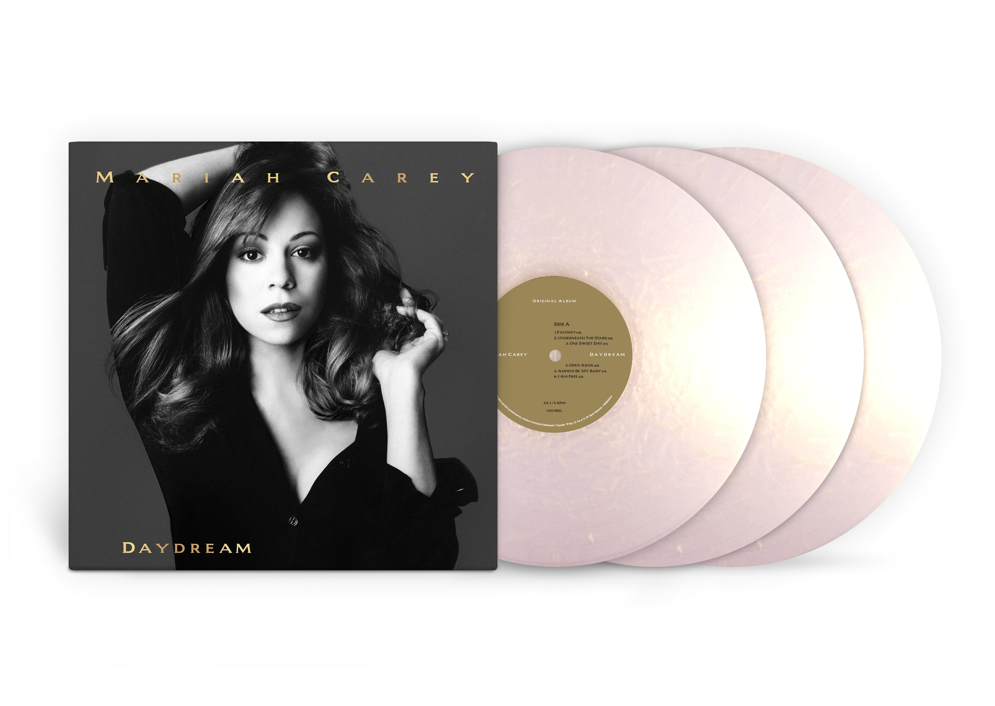 MARIAH CAREY - DAYDREAM - 30TH ANNIVERSARY LIMITED EDITION IRIDESCENT GOLD 3LP VINYL