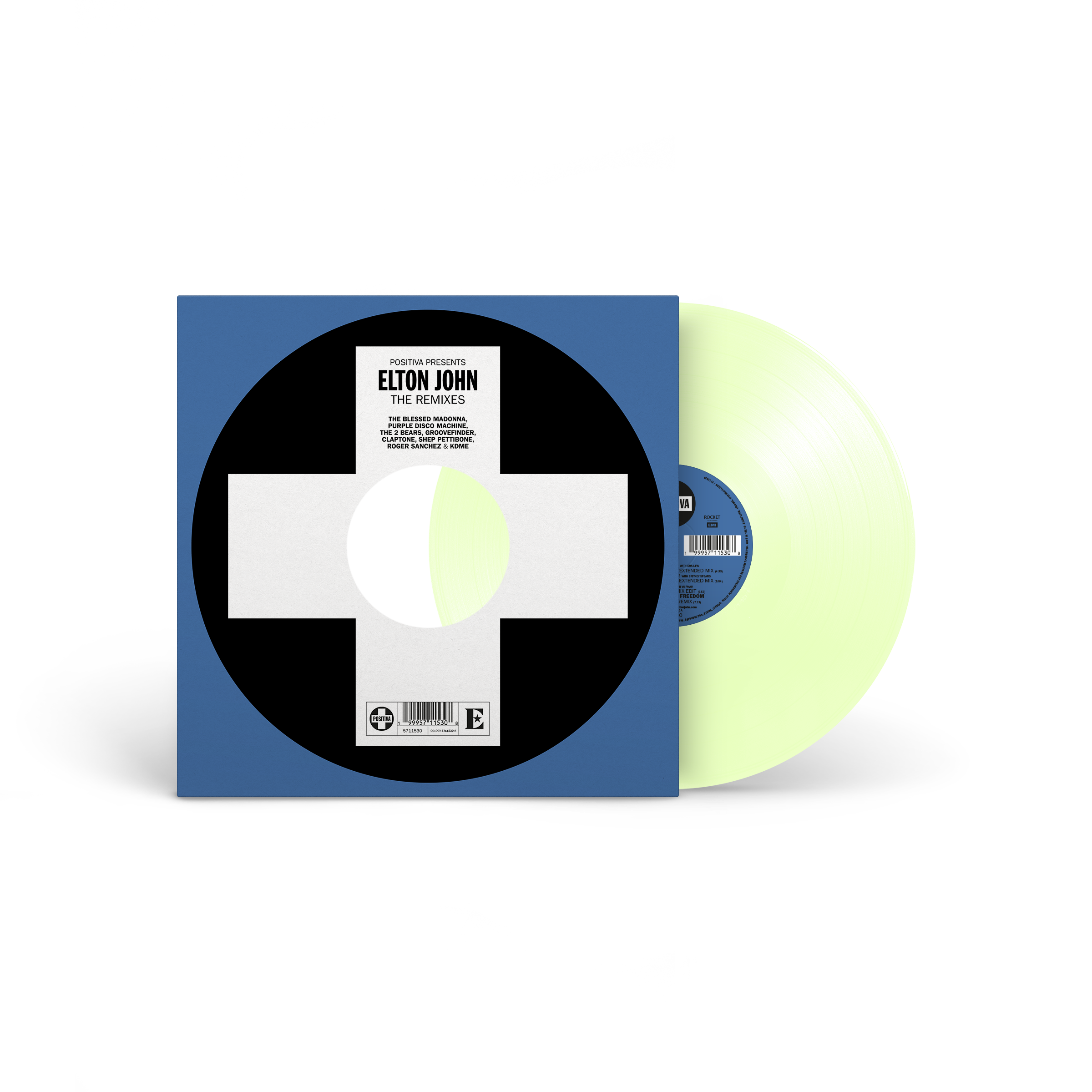 ELTON JOHN - POSITIVA PRESENTS THE REMIXES - LIMITED EDITION GLOW IN THE DARK VINYL LP RSD2026