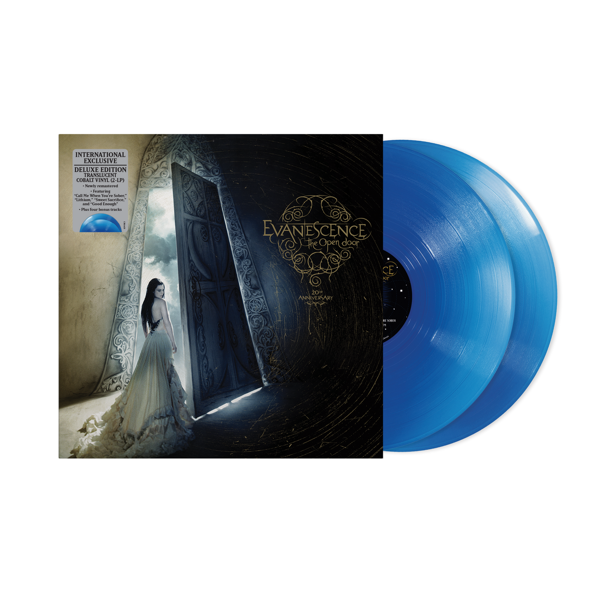 EVANESCENCE - THE OPEN DOOR (DELUXE EDITION) - RETAIL EXCLUSIVE TRANSLUCENT COBALT COLOUR 2LP VINYL - PRE ORDER OUT 6TH NOV 2026