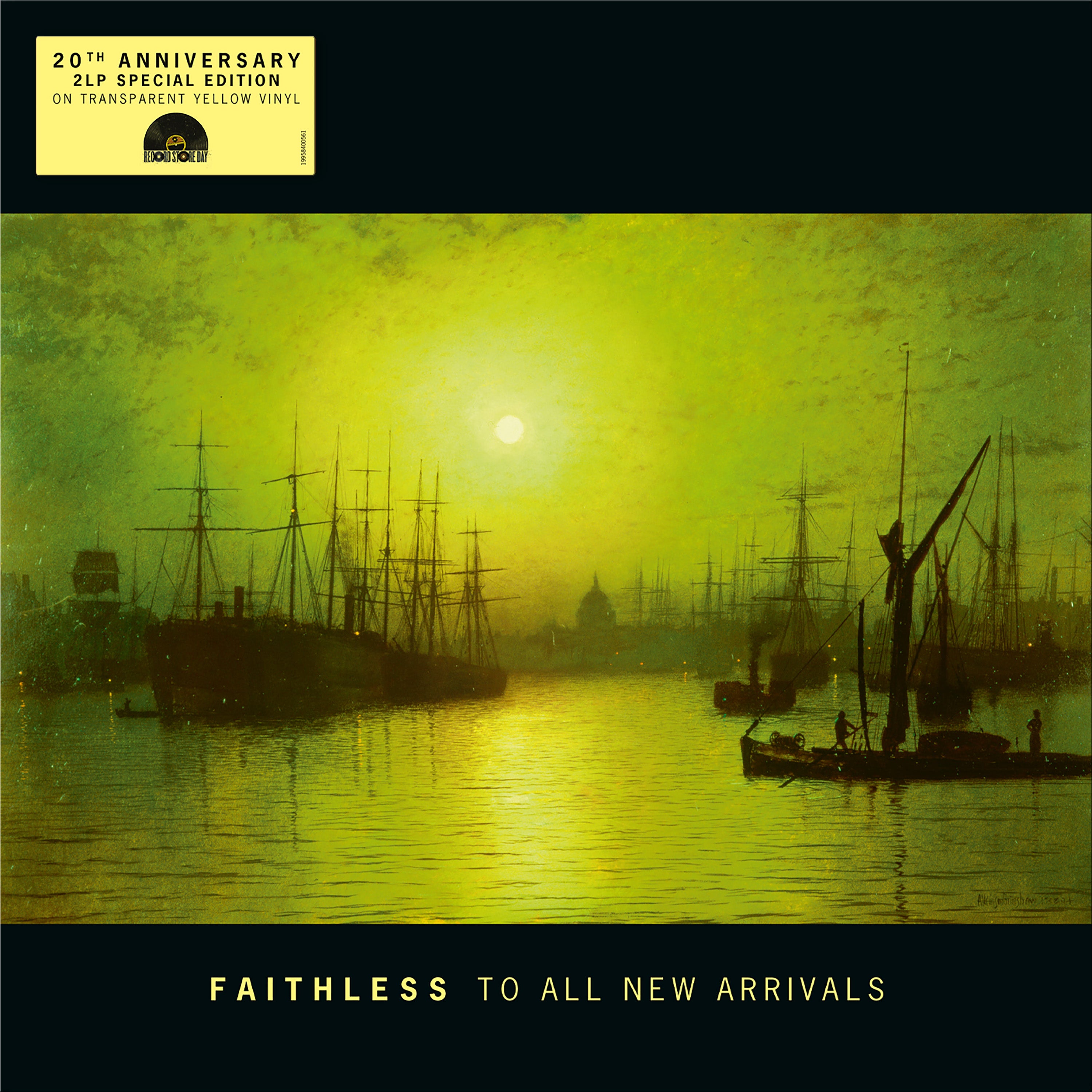 FAITHLESS - TO ALL NEW ARRIVALS - 20TH ANNIVERSARY TRANSPARENT YELLOW 2LP VINYL RSD2026