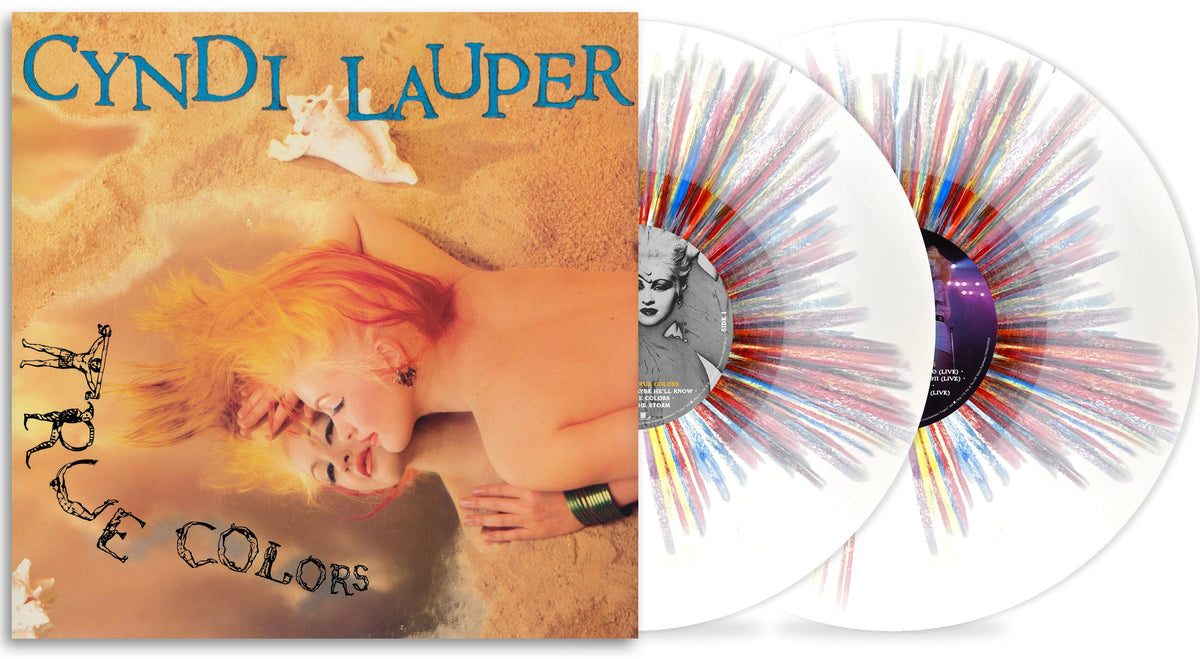 CYNDI LAUPER - TRUE COLOURS 40TH ANNIVERSARY - LIMITED EDITION RAINBOW SPRINKLE 2LP VINYL - PRE ORDER OUT 4TH DEC 2026