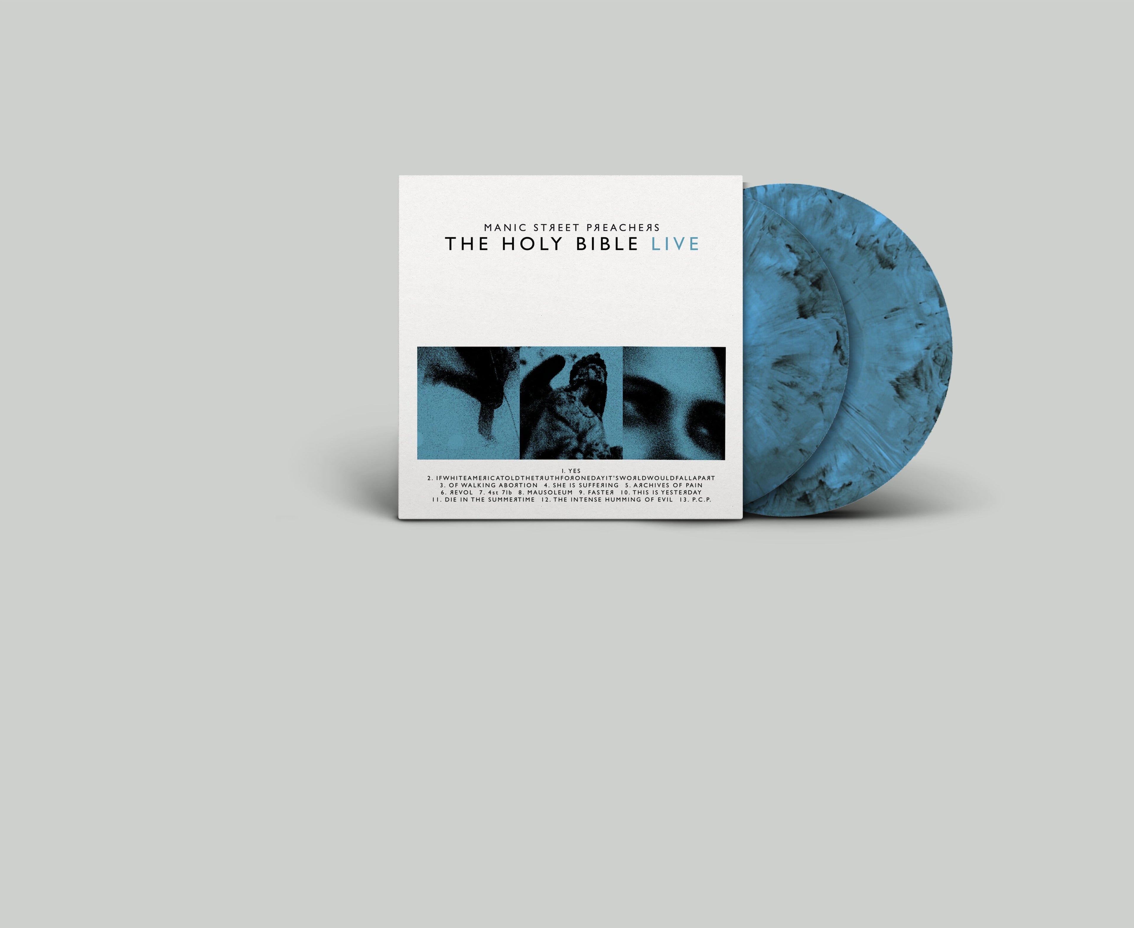MANIC STREET PREACHERS - THE HOLY BIBLE LIVE - LIMITED EDITION BLUE MARBLE 2LP VINYL
