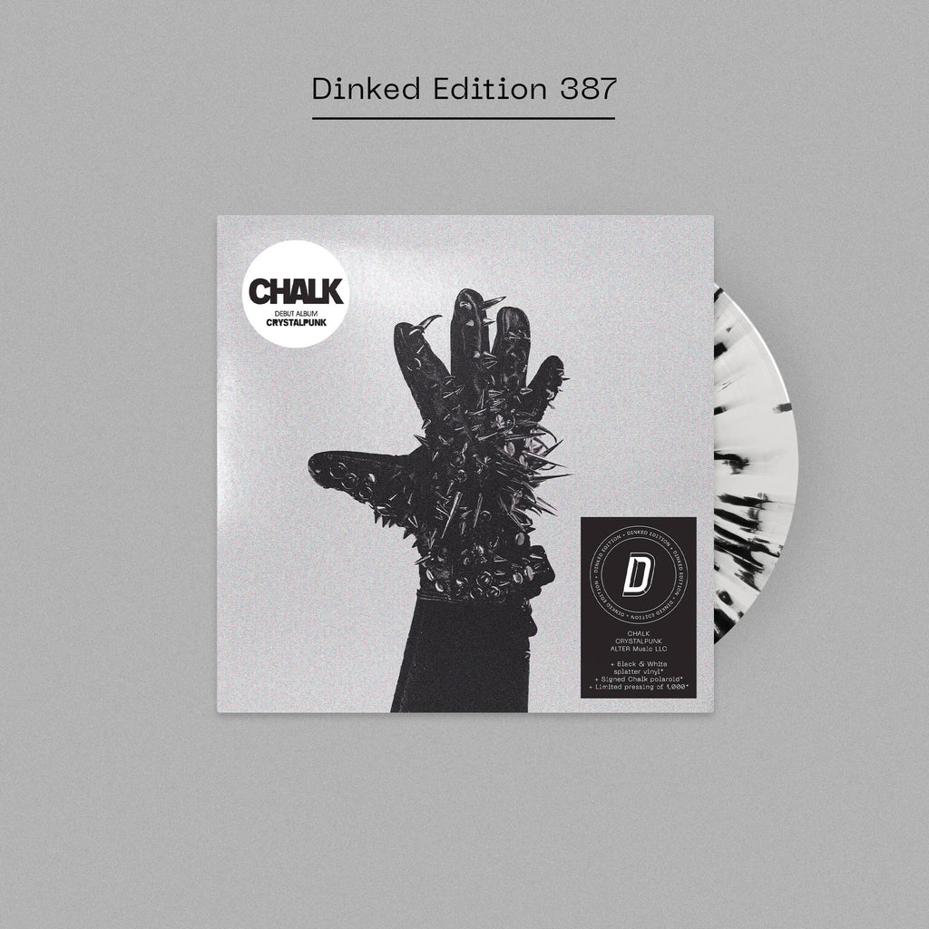 CHALK - CRYSTALPUNK - DINKED EDITION BLACK & WHITE SPLATTER VINYL LP