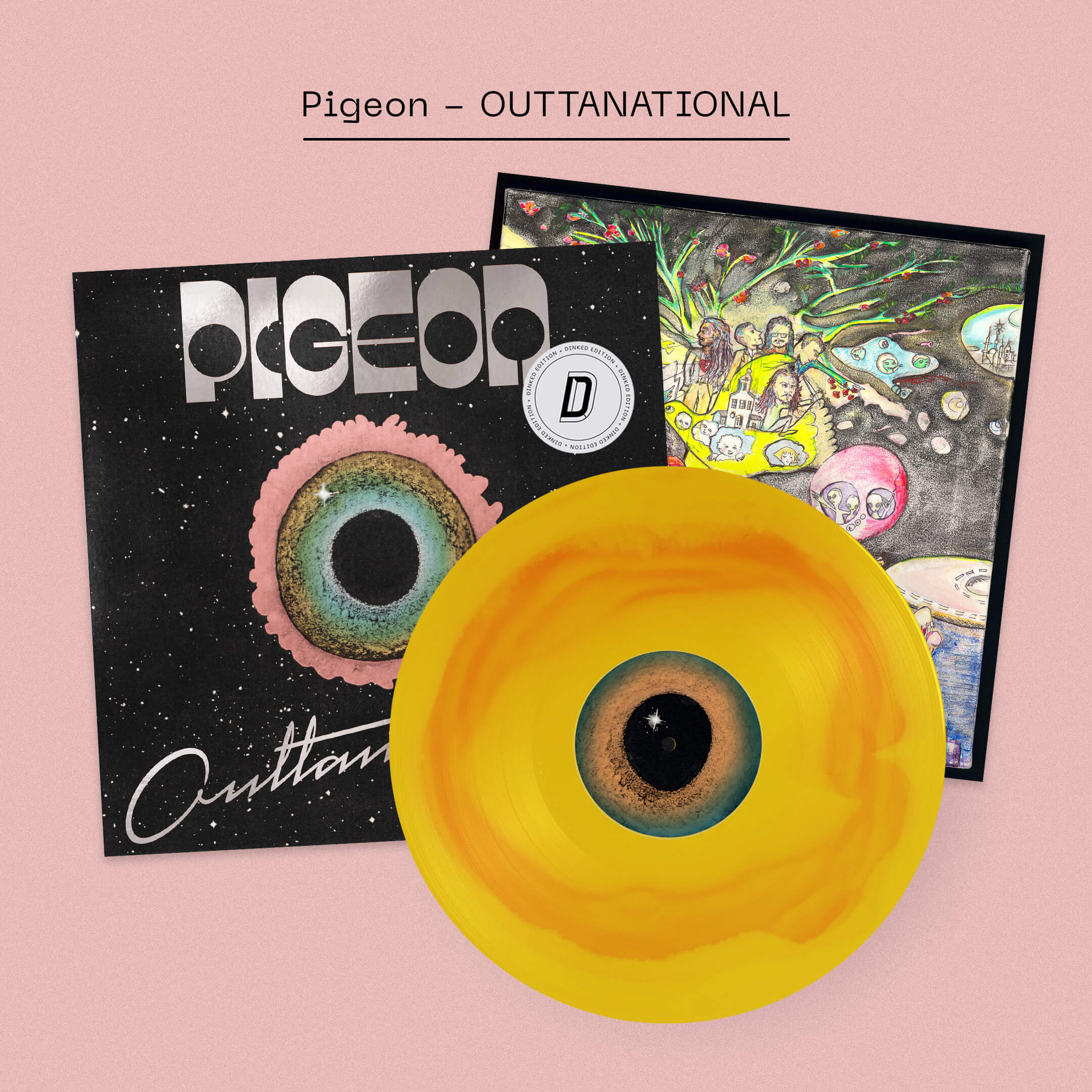 PIGEON - OUTTANATIONAL - DINKED EDITION SUN CORONA VINYL LP
