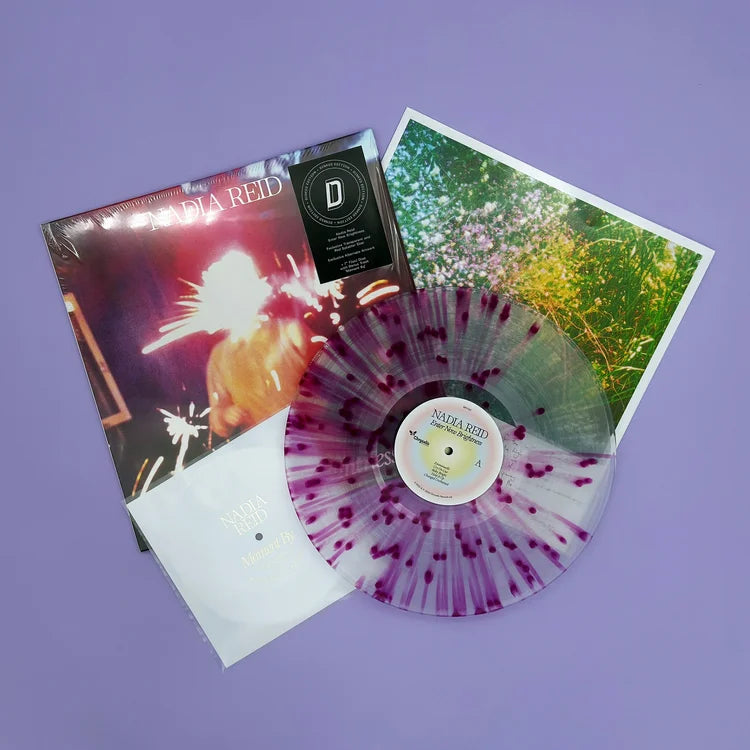 NADIA REID - ENTER NOW BRIGHTNESS - DINKED EDITION TRANSPARENT & RED SPLATTER VINYL LP