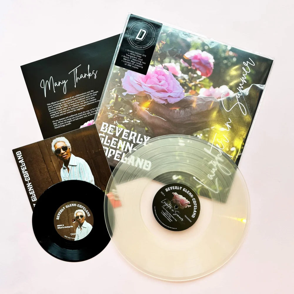 BEVERLY GLENN-COPELAND - LAUGHTER IN SUMMER - DINKED EDITION MILKY TRANSPARENT VINYL LP