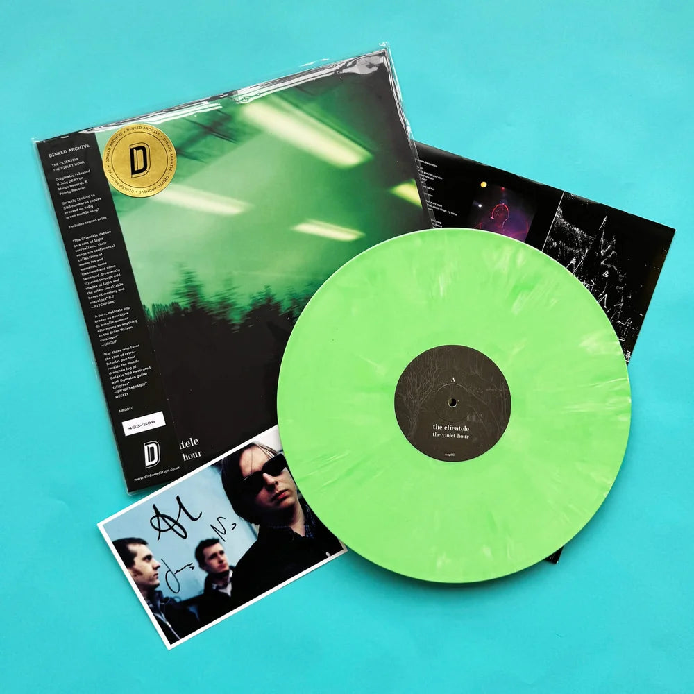 THE CLIENTELE - THE VIOLET HOUR - DINKED ARCHIVE EDITION GREEN MARBLE VINYL LP