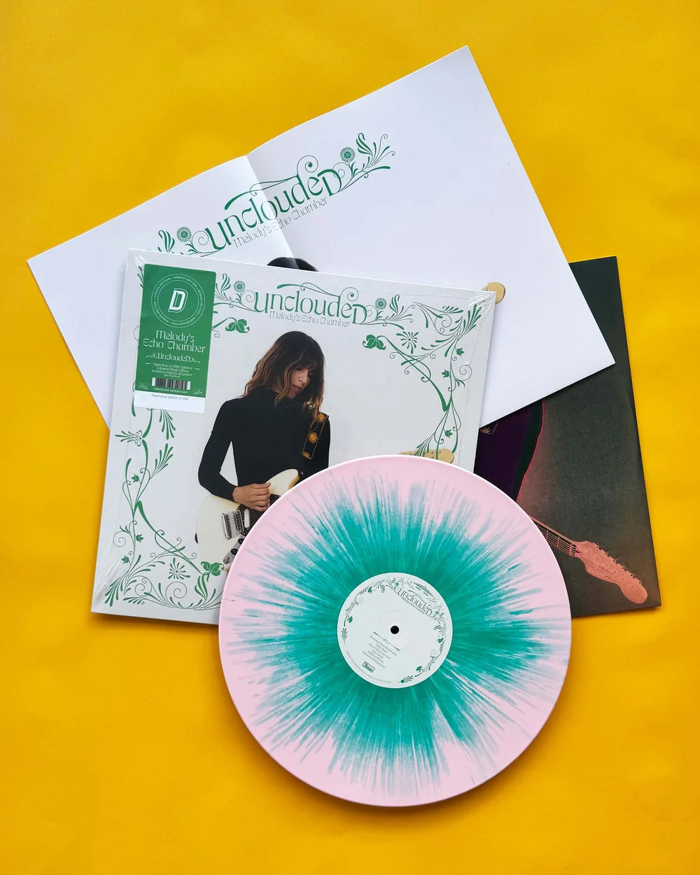 MELODY’S ECHO CHAMBER - UNCLOUDED - DINKED EDITION LIGHT ROSE & MINT SPLATTER VINYL LP