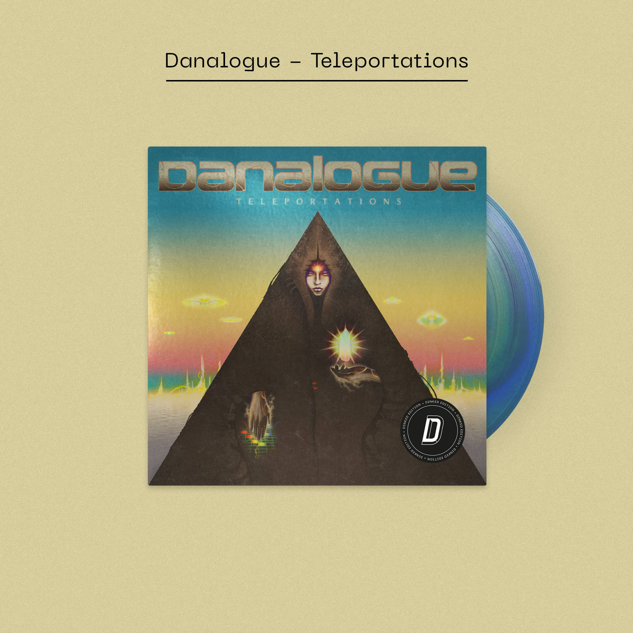 DANALOGUE - TELEPORTATIONS - DINKED EDITION 398 - BLUE & GREEN VORTEX EFFECT VINYL LP