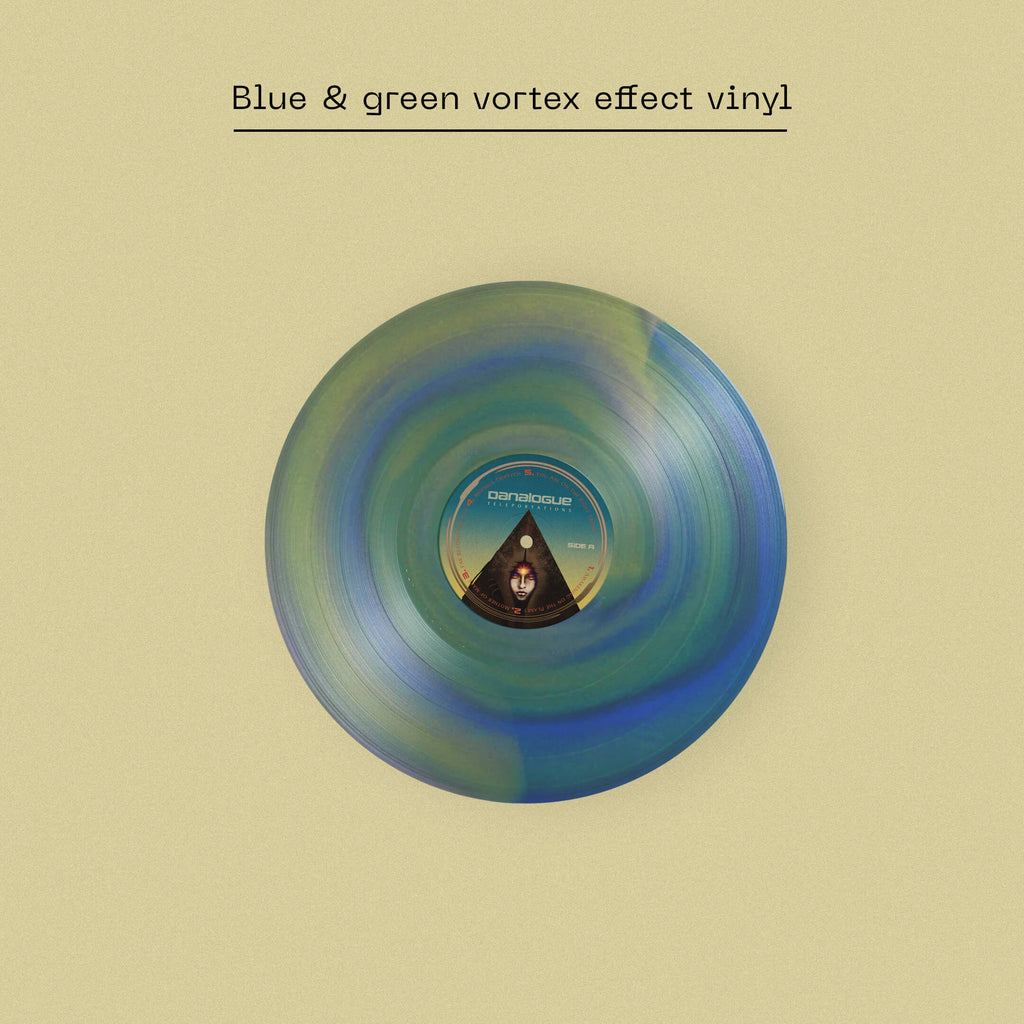 DANALOGUE - TELEPORTATIONS - DINKED EDITION 398 - BLUE & GREEN VORTEX EFFECT VINYL LP