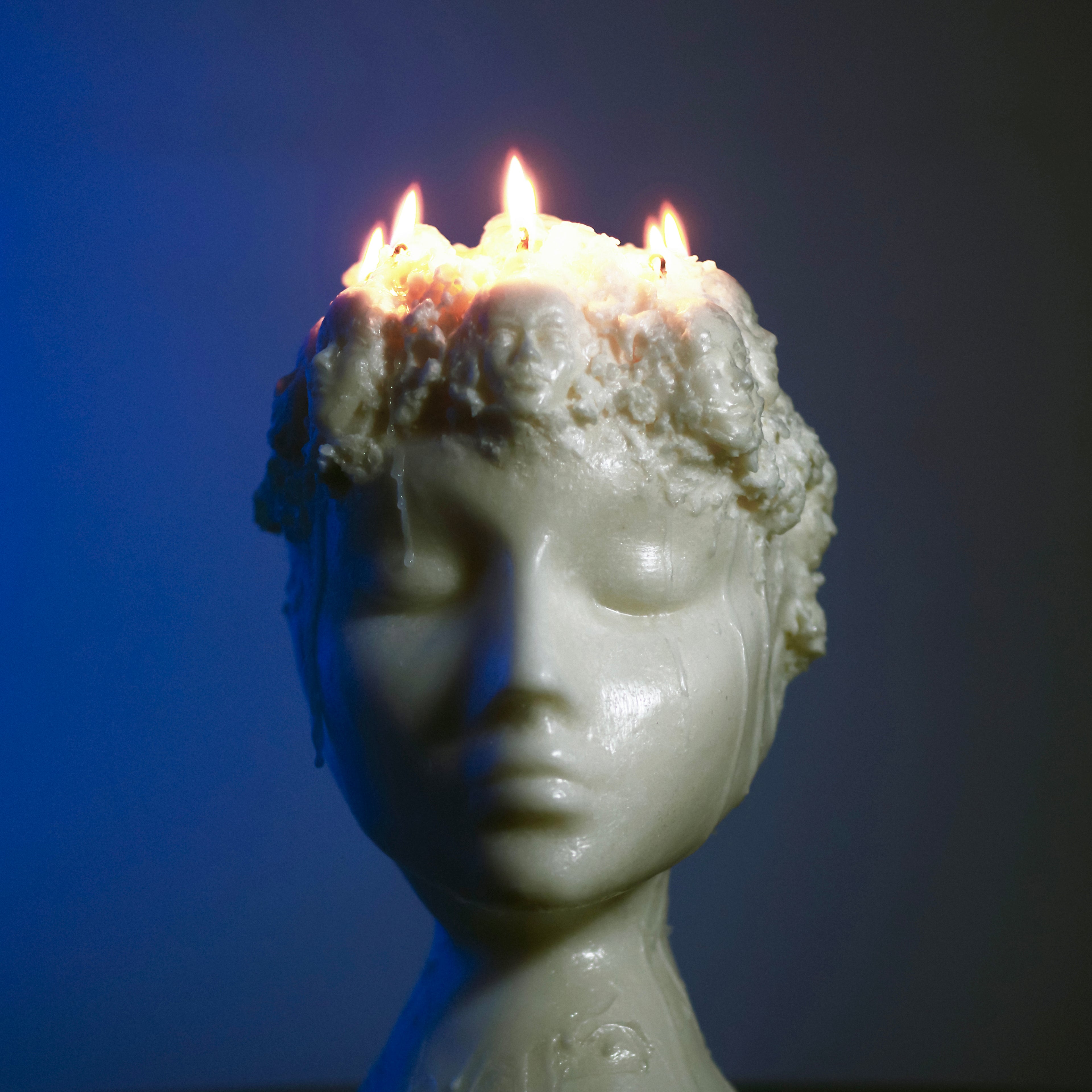 NIGHT SWIMMING - MELTING, SOMETIMES BLEEDING - DINKED EDITION 401 CLEAR VINYL WITH BLUE SPLATTER EP