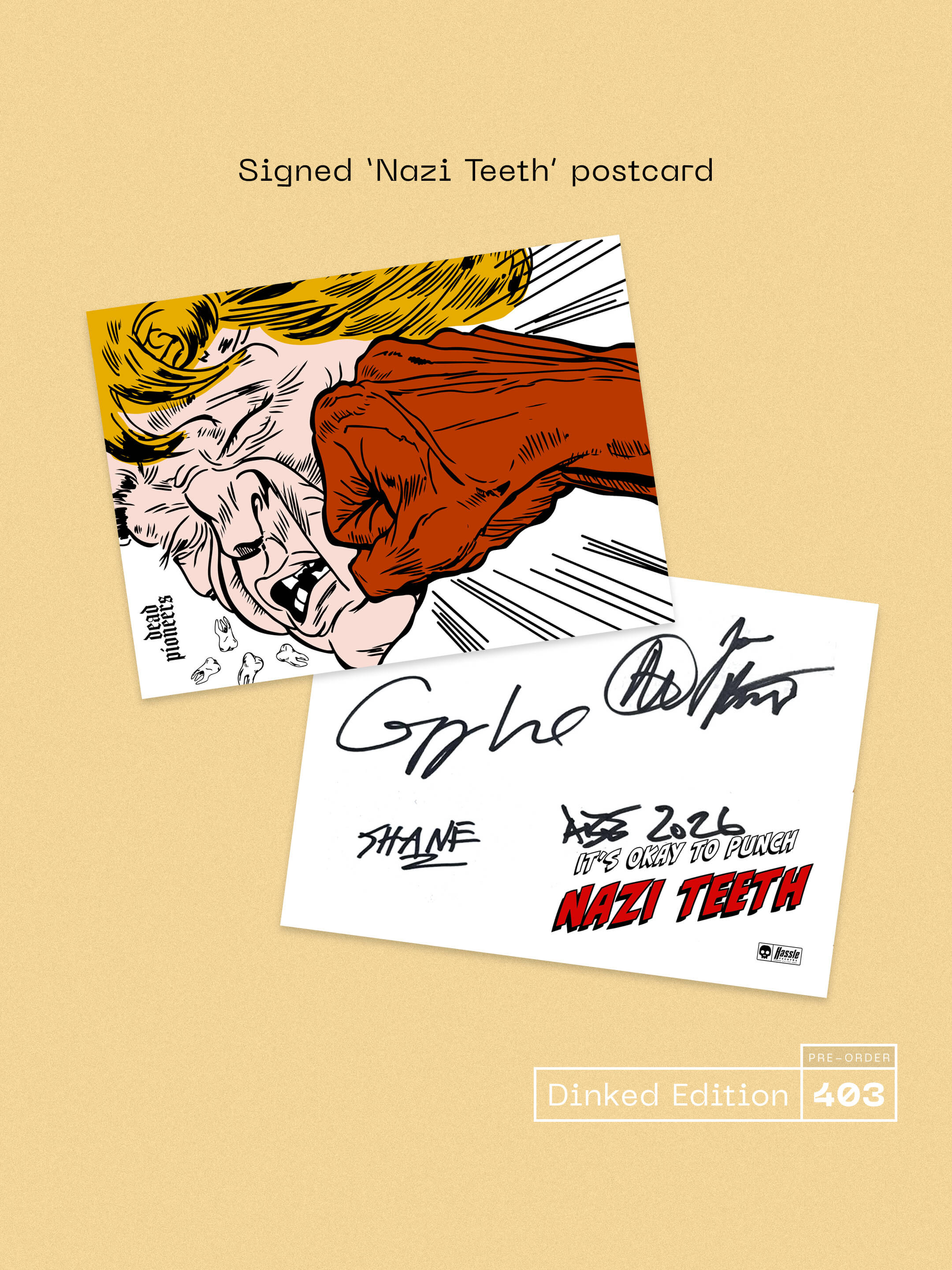 DEAD PIONEERS - WAGON BURNER - DINKED EDITION 403 - BLACK & WHITE SPLATTER VINYL LP