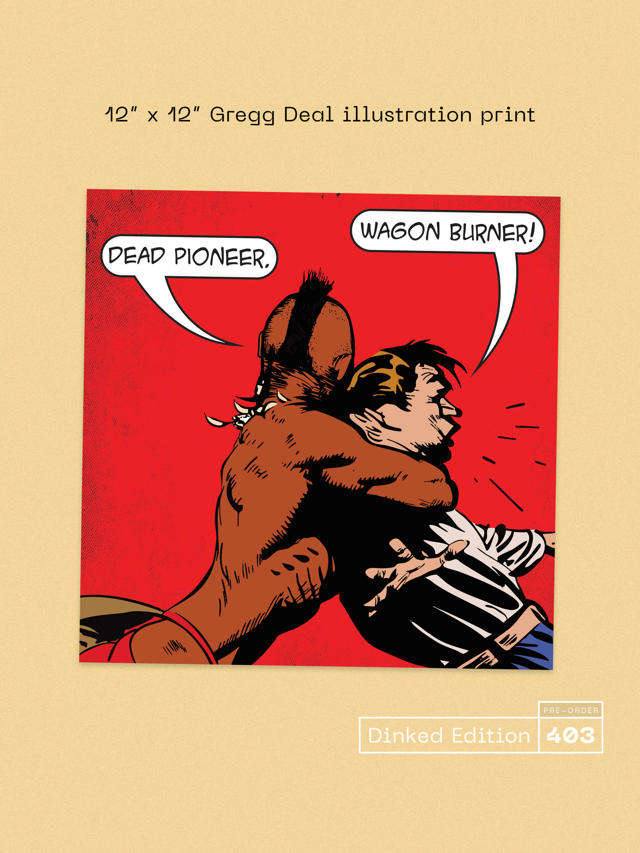 DEAD PIONEERS - WAGON BURNER - DINKED EDITION 403 - BLACK & WHITE SPLATTER VINYL LP