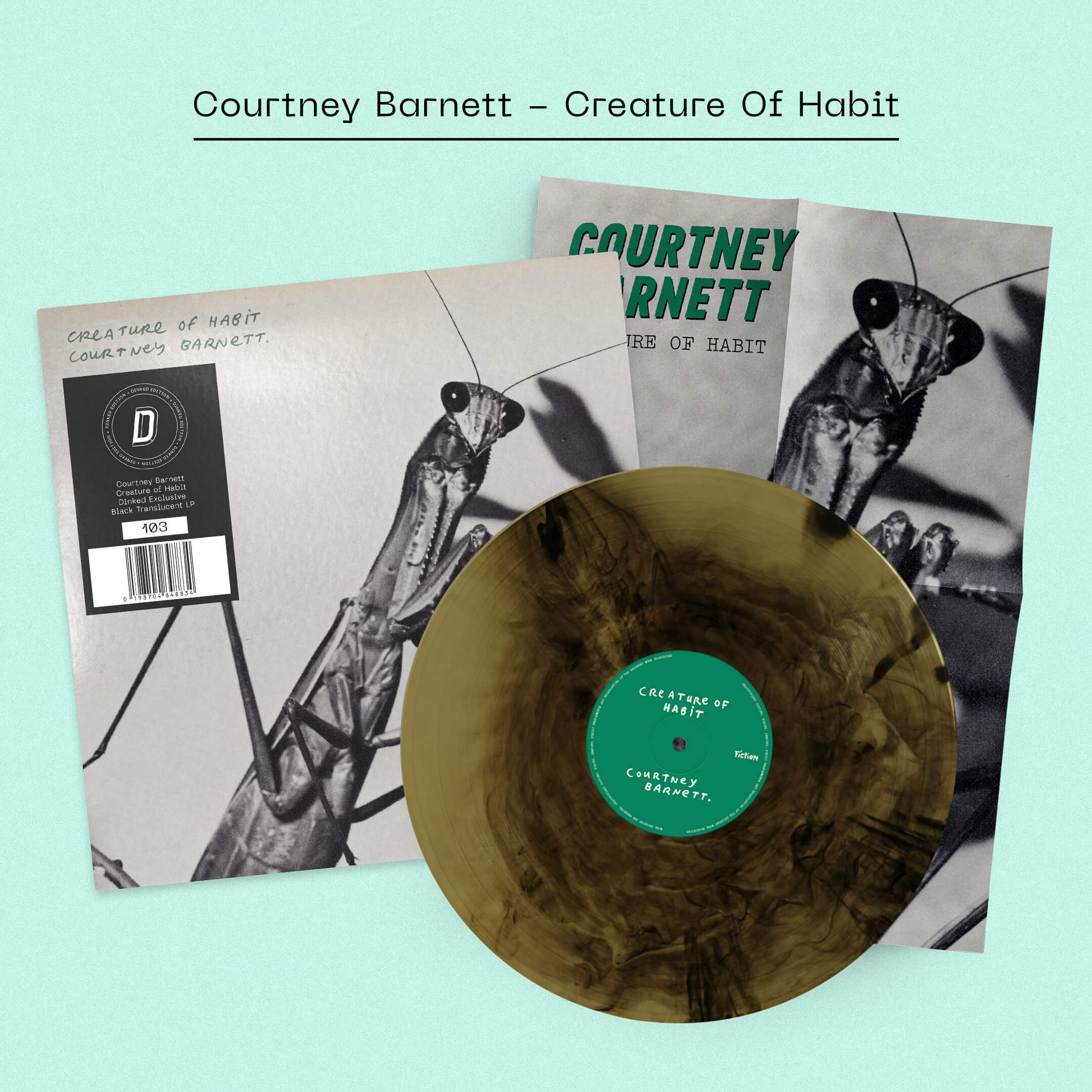 COURTNEY BARNETT - CREATURE OF HABIT - DINKED EDITION 390 - GALAXY BLACK TRANSLUCENT VINYL LP
