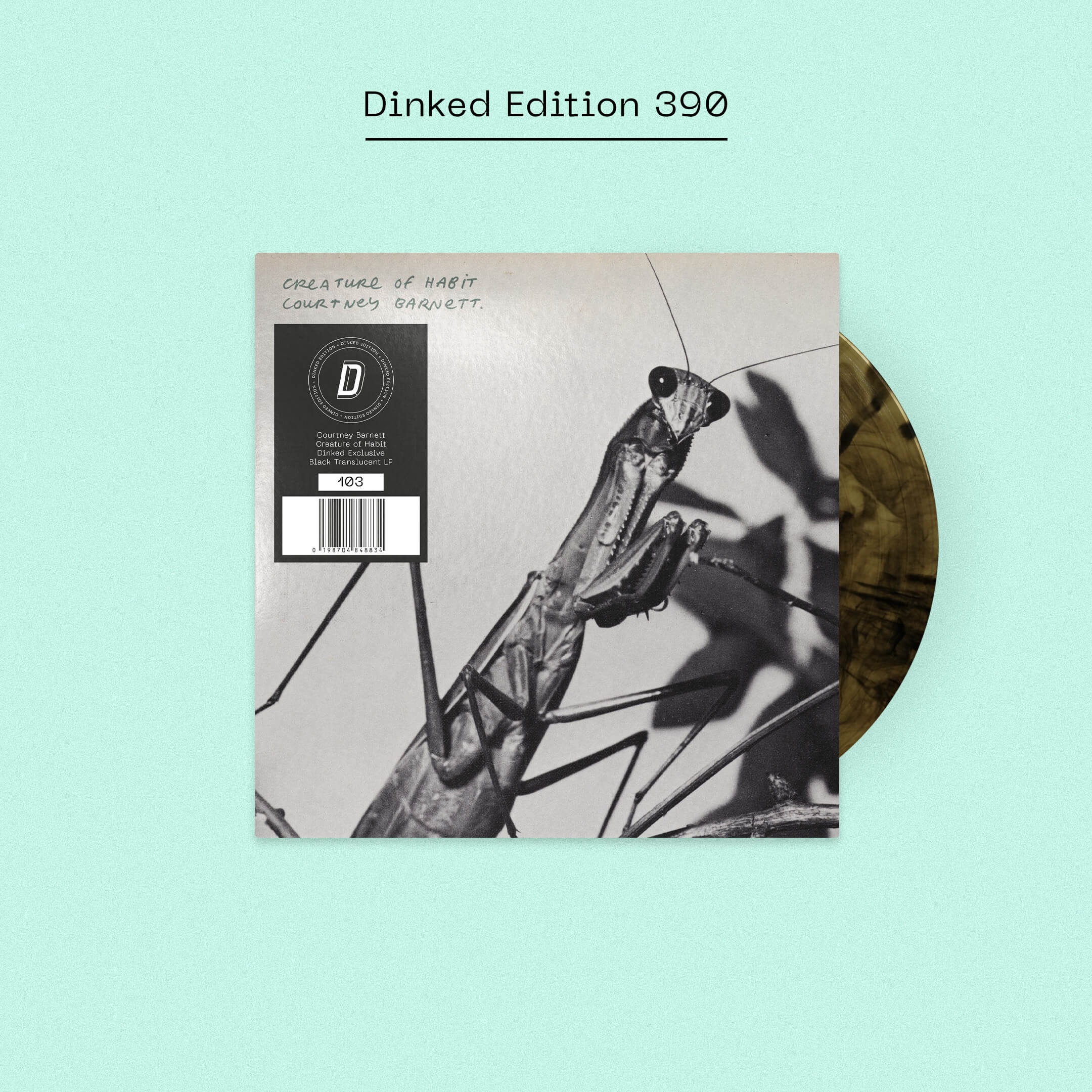COURTNEY BARNETT - CREATURE OF HABIT - DINKED EDITION 390 - GALAXY BLACK TRANSLUCENT VINYL LP