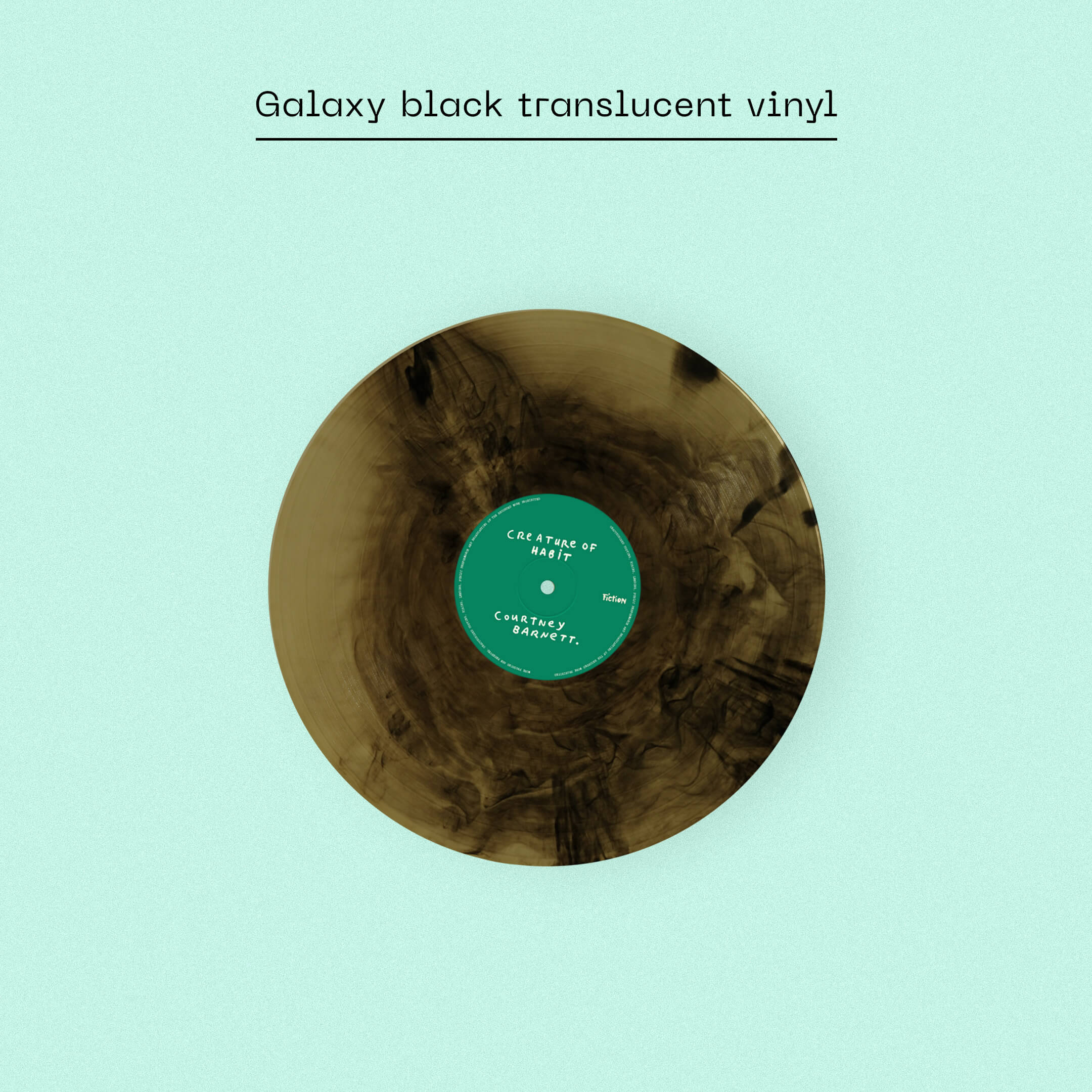 COURTNEY BARNETT - CREATURE OF HABIT - DINKED EDITION 390 - GALAXY BLACK TRANSLUCENT VINYL LP
