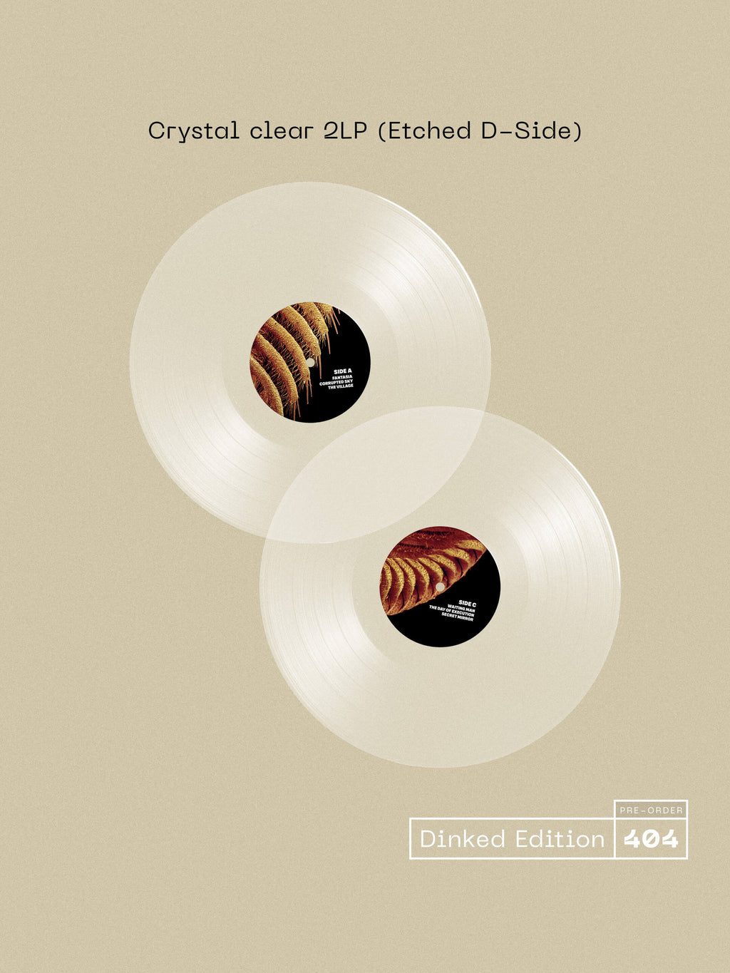 SLIFT - FANTASIA - DINKED EDITION 404 - CRYSTAL CLEAR VINYL 2LP & SIGNED PRINT