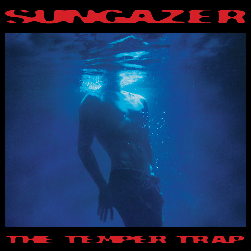 THE TEMPER TRAP - SUNGAZER - DINKED EDITION 405 - DEEP OCEAN BLUE & BLACK MARBLE VINYL LP