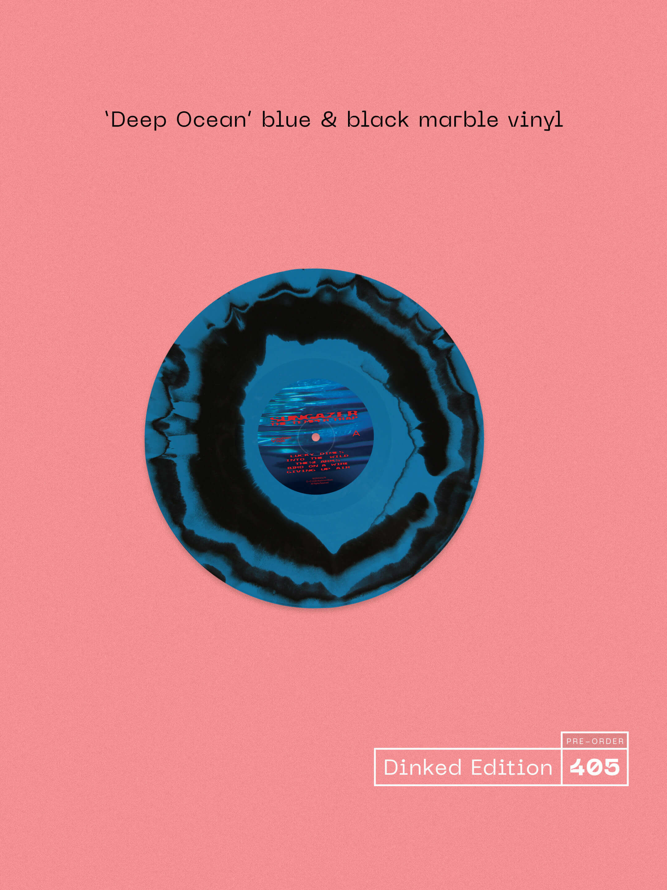 THE TEMPER TRAP - SUNGAZER - DINKED EDITION 405 - DEEP OCEAN BLUE