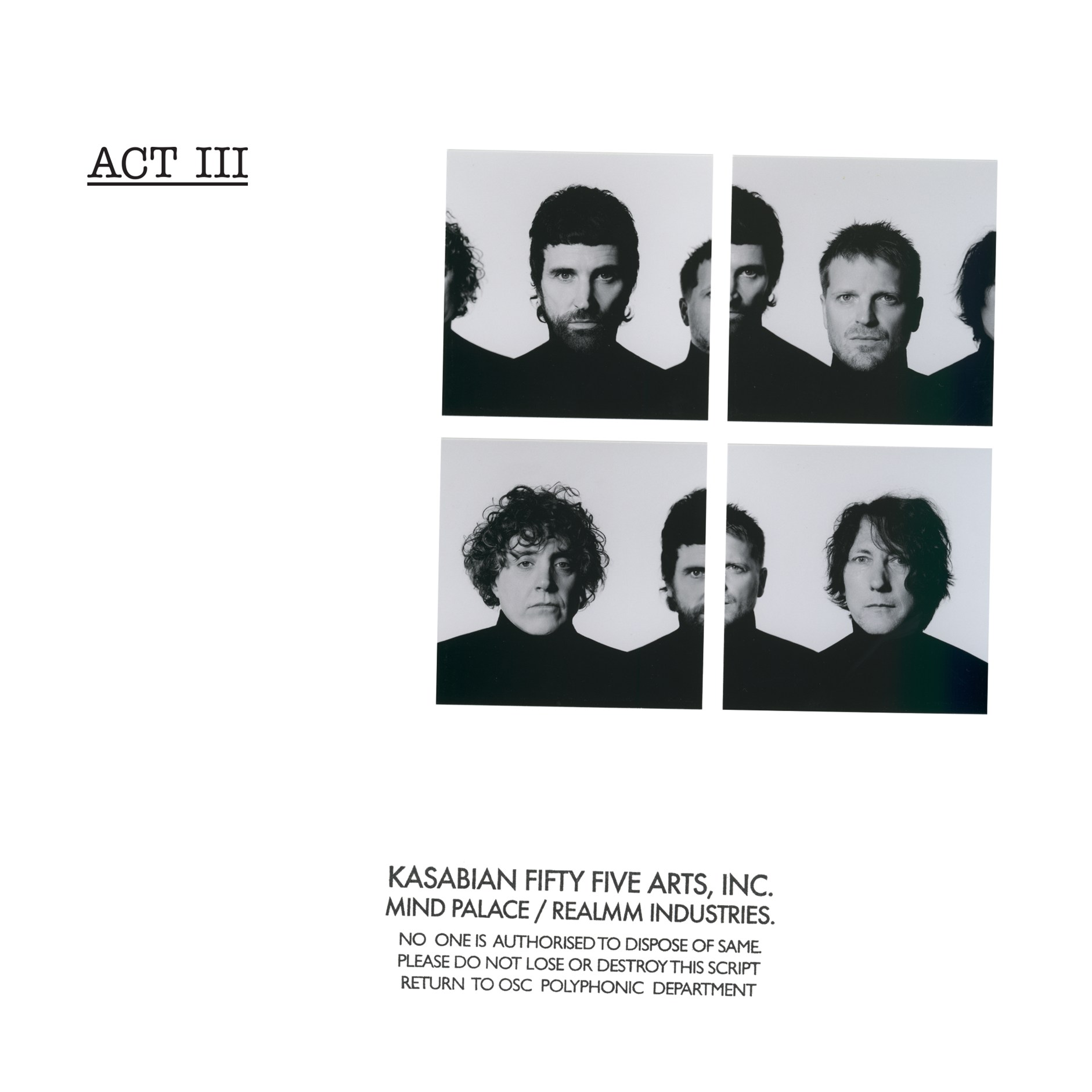 KASABIAN - ACT III - LIMITED EDITION RETAIL EXCLUSIVE WHITE VINYL LP