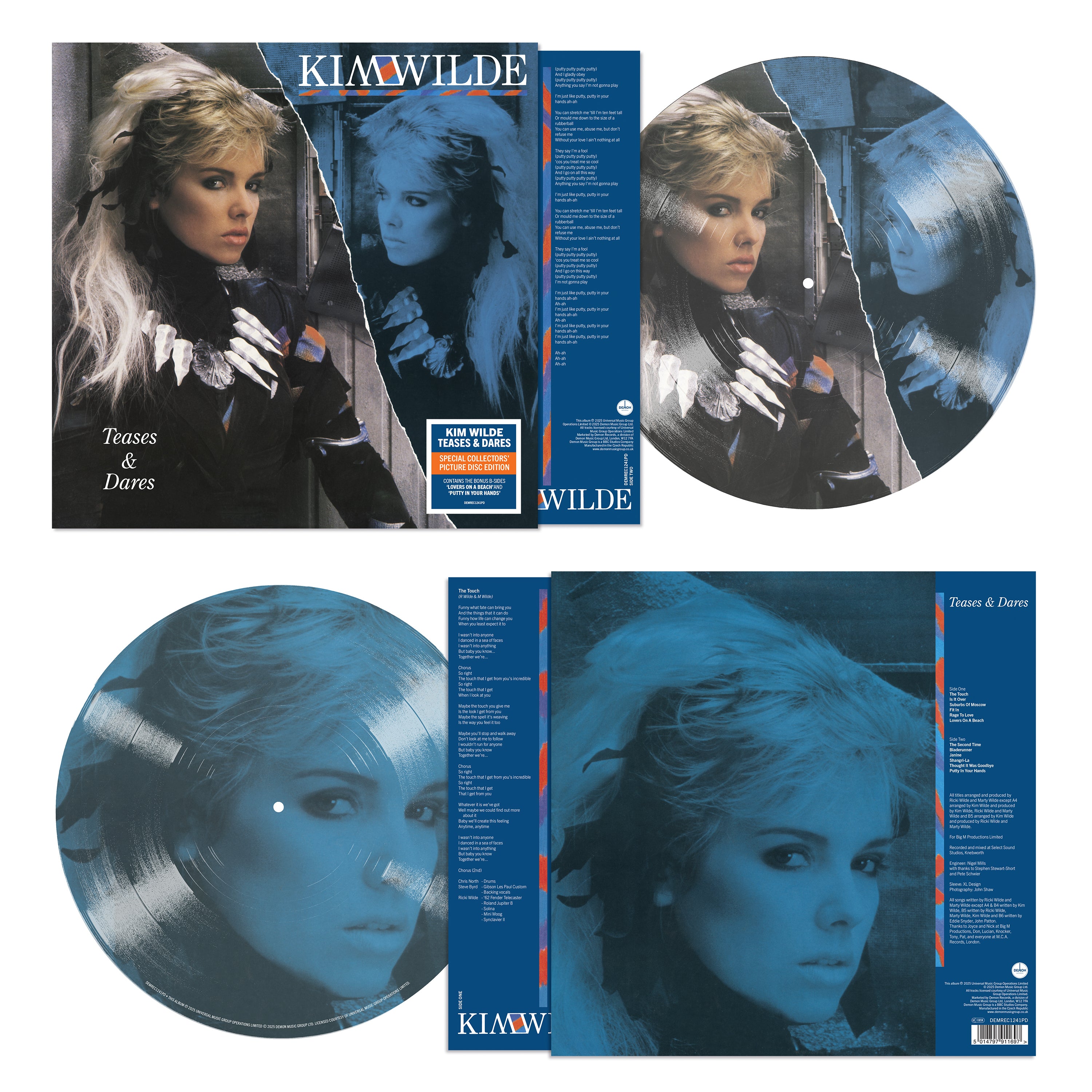 KIM WILDE - TEASERS AND DARES - LIMITED EDITION PICTURE DISC VINYL LP