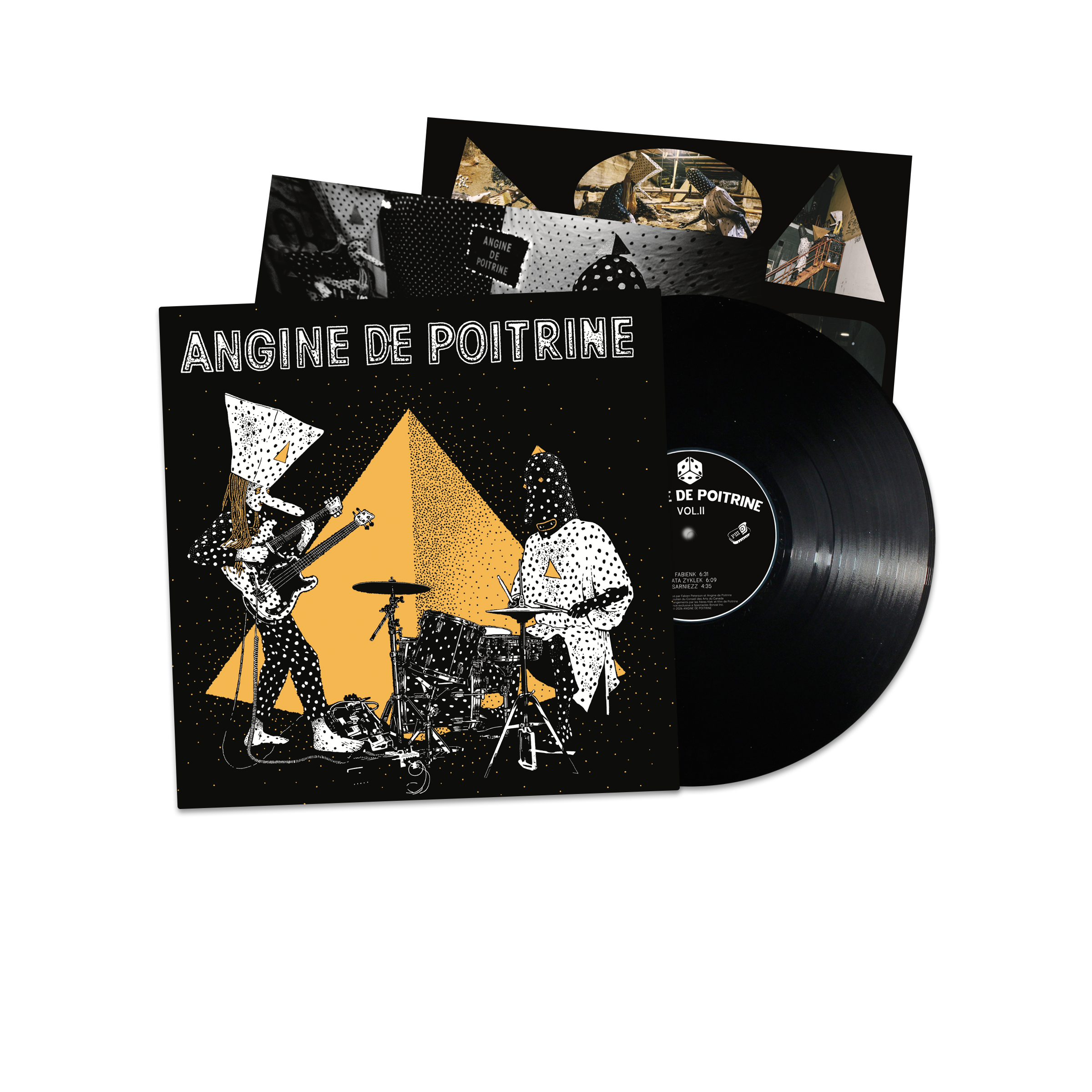 ANGINE DE POITRINE - VOLUME 2 - BLACK VINYL LP + PRINTED INSERT