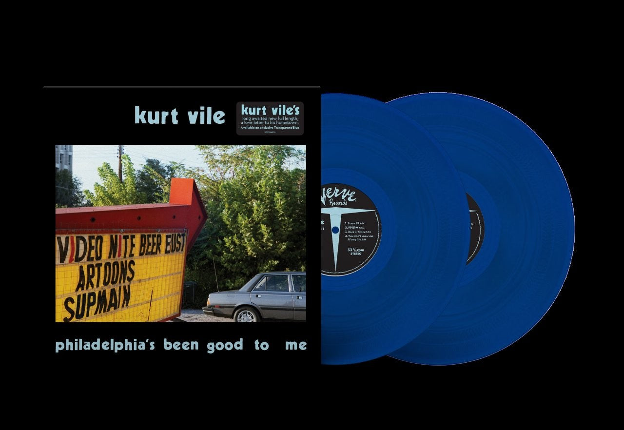KURT VILE - PHILADELPHIA’S BEEN GOOD TO ME - INDIES EXCLUSIVE BLUE VINYL 2LP