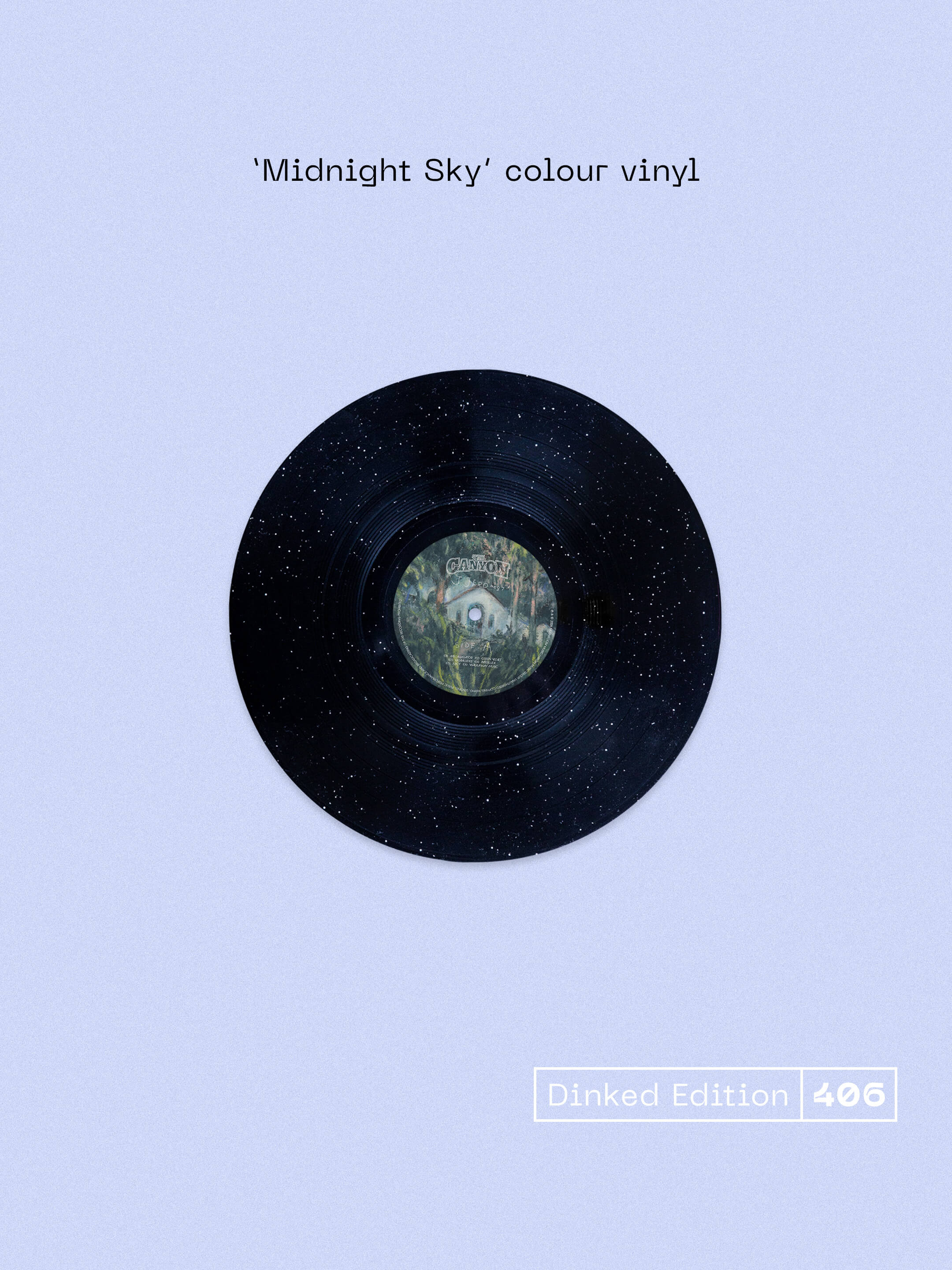 JJEROME87 - THE CANYON - DINKED EDITION 406 - MIDNIGHT SKY COLOUR VINYL LP + SIGNED ART CARD