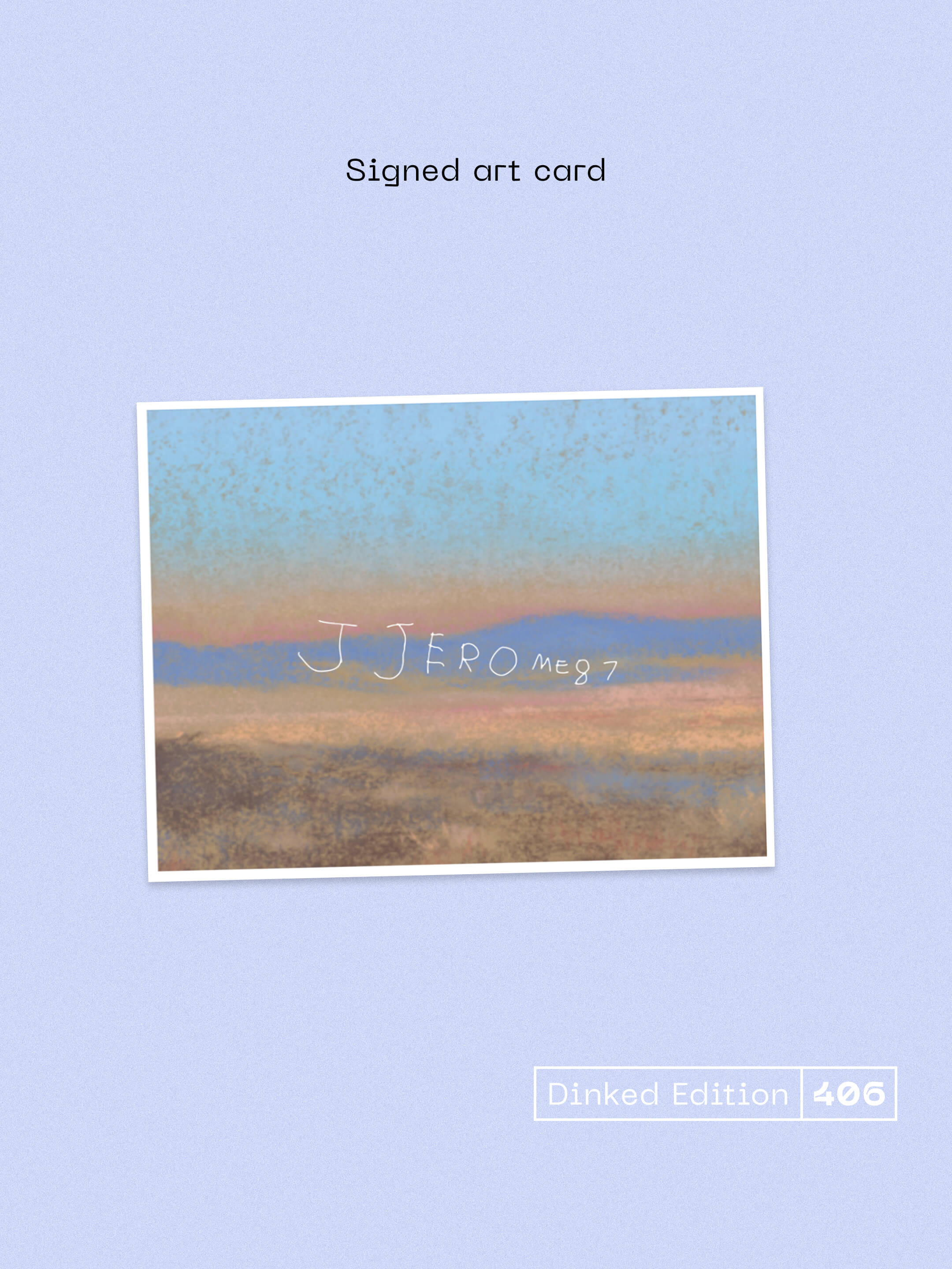 JJEROME87 - THE CANYON - DINKED EDITION 406 - MIDNIGHT SKY COLOUR VINYL LP + SIGNED ART CARD