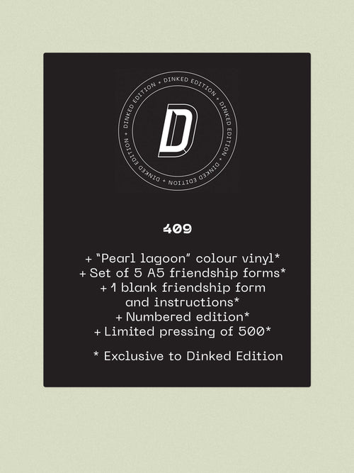 1000 RABBITS - ARE WE FRIENDS YET? - DINKED EDITION 409 - PEARL LAGOON COLOUR VINYL EP