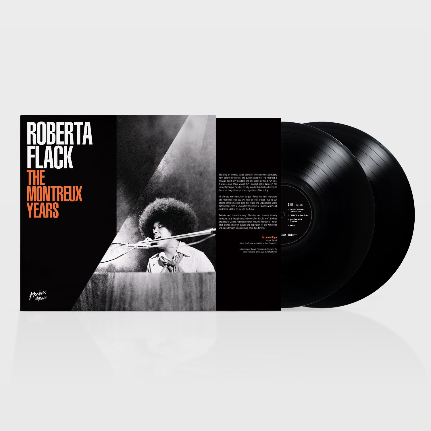 ROBERTA FLACK - THE MONTREUX YEARS - LIMITED EDITION BLACK 2LP VINYL