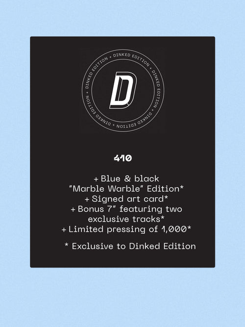 ANTONY SZMIEREK - DECODING BIRDSONG - DINKED EDITION 410 - BLUE & BLACK MARBLE WARBLE VINYL LP + 7” & SIGNED ART CARD