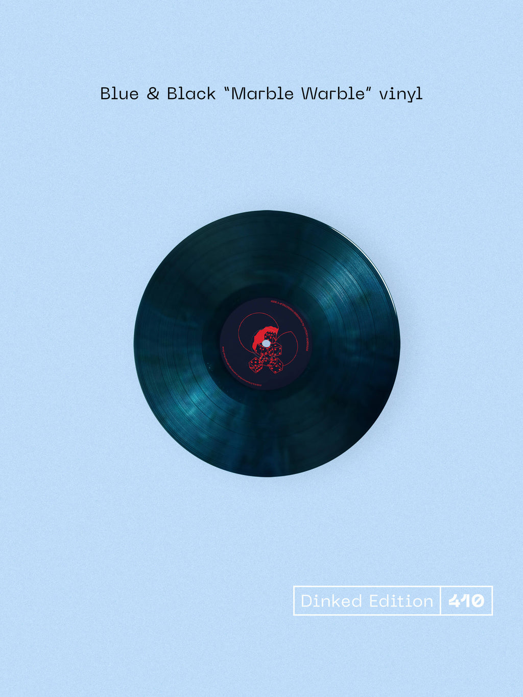 ANTONY SZMIEREK - DECODING BIRDSONG - DINKED EDITION 410 - BLUE & BLACK MARBLE WARBLE VINYL LP + 7” & SIGNED ART CARD