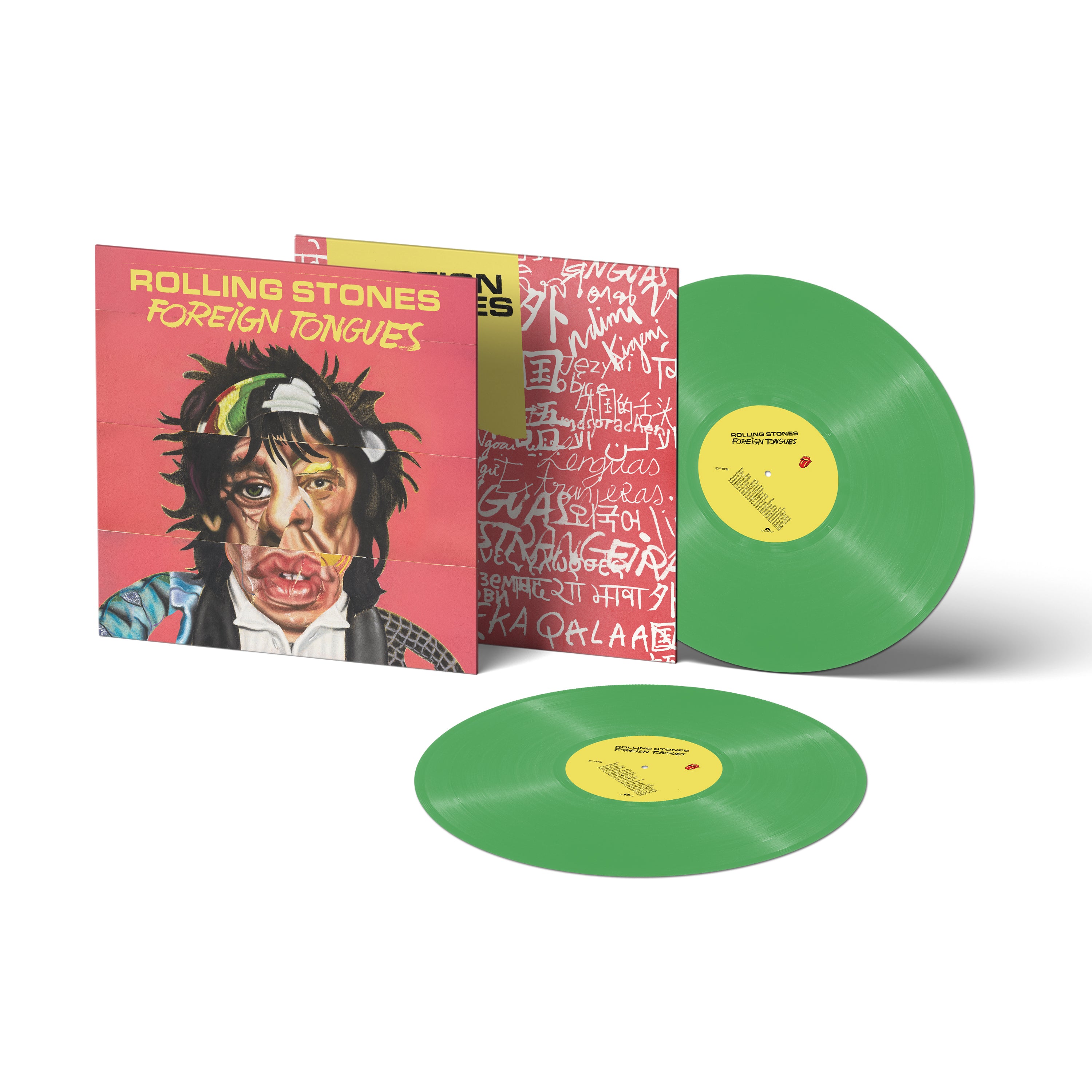 THE ROLLING STONES - FOREIGN TONGUES - LIMITED EDITION INDIES ONLY GREEN VINYL 2LP