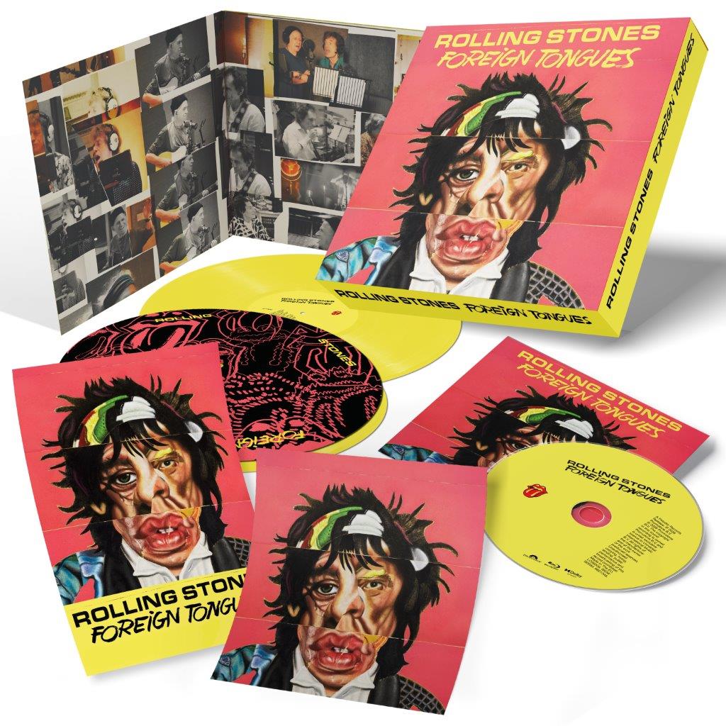 THE ROLLING STONES - FOREIGN TONGUES - LIMITED BOXSET - 2LP YELLOW VINYL + BLU-RAY + ART PRINT + POSTER + SLIPMAT