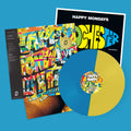 HAPPY MONDAYS - PILLS ‘N’ THRILLS & BELLYACHES - DINKED ARCHIVE EDITION 32 - YELLOW & BLUE VINYL PILL SPLIT COLOUR VINYL LP + PRINT
