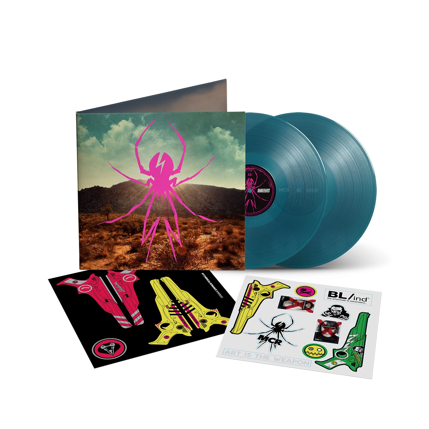 MY CHEMICAL ROMANCE - DANGER DAYS: THE TRUE LIVES OF THE FABULOUS KILLJOYS - DELUXE EDITION RSD STORE EXCLUSIVE SEA BLUE VINYL 2LP