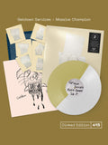GETDOWN SERVICES - MASSIVE CHAMPION - DINKED EDITION 415 - WHITE & GOLD VINYL LP + STICKERS & PRINTED INSERT