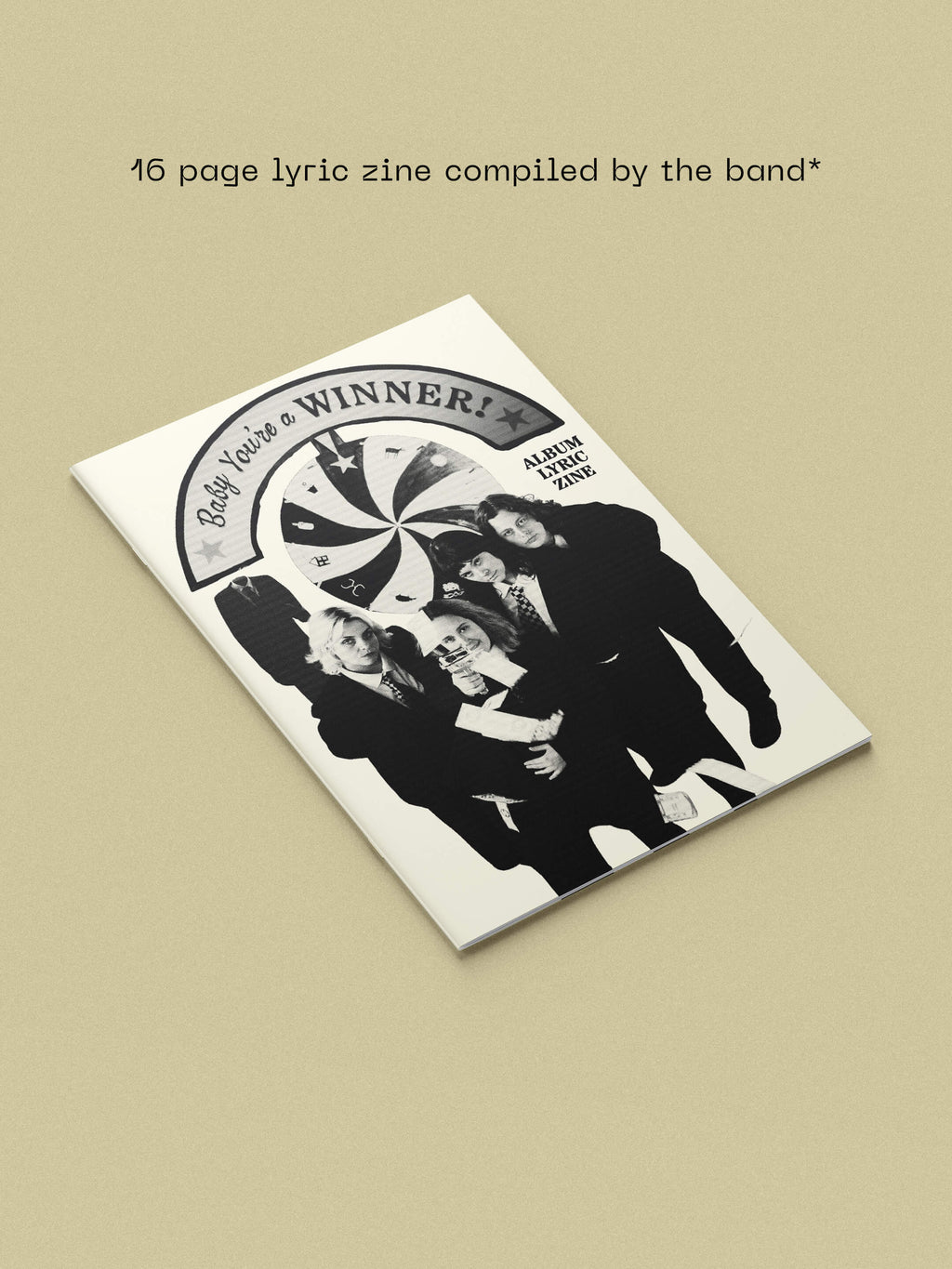 GRANDMAS HOUSE - BABY YOU’RE A WINNER - DINKED EDITION 417 - CLEAR & BLACK MARBLE VINYL LP + ART CARDS & LYRICS ZINE