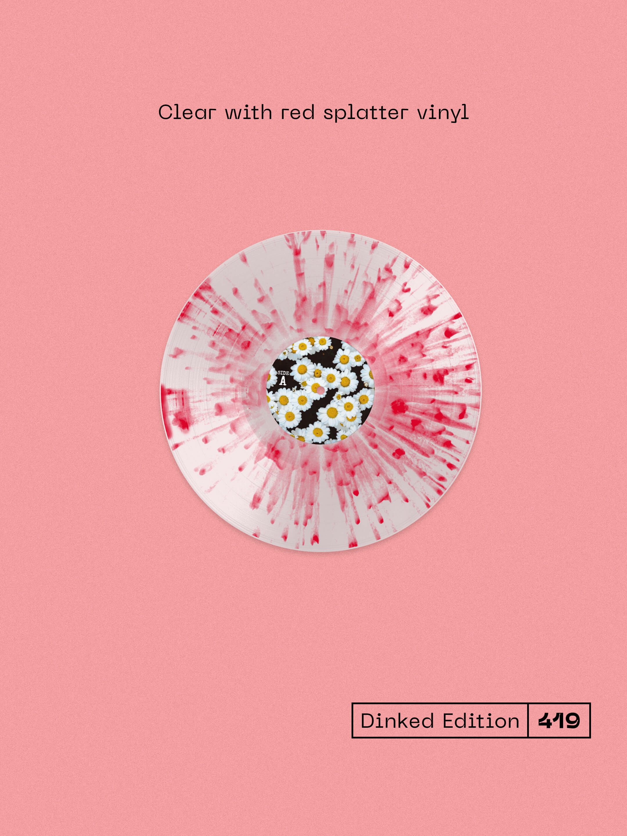MERYL STREEK - STORIES THEY DON’T TEACH YOU AT SCHOOL - DINKED EDITION 419 - CLEAR WITH RED SPLATTER VINYL LP + SIGNED PRINT