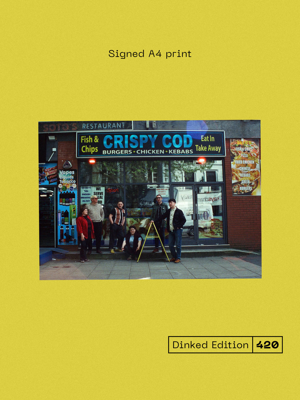 THE MARY WALLOPERS - PADDYWHACKERY - DINKED EDITION 420 - TRANSPARENT GREEN MARBLE VINYL LP + SIGNED PRINT & BEER MATS