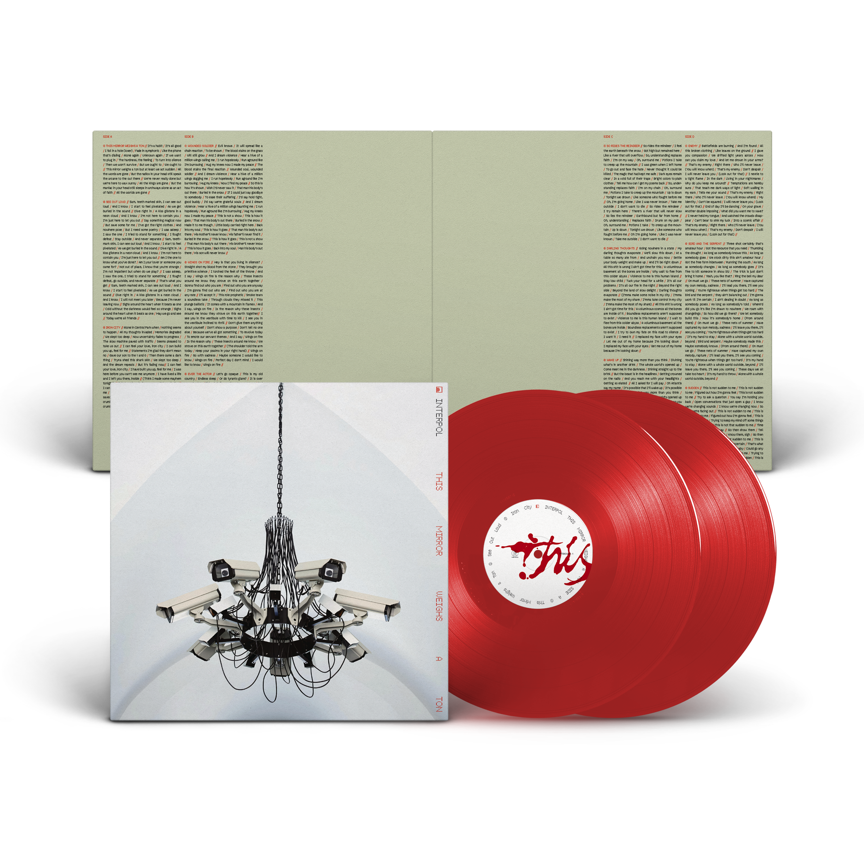 INTERPOL - THIS MIRROR WEIGHS A TON - LIMITED EDITION INDIES ONLY CLEAR RED 2LP VINYL