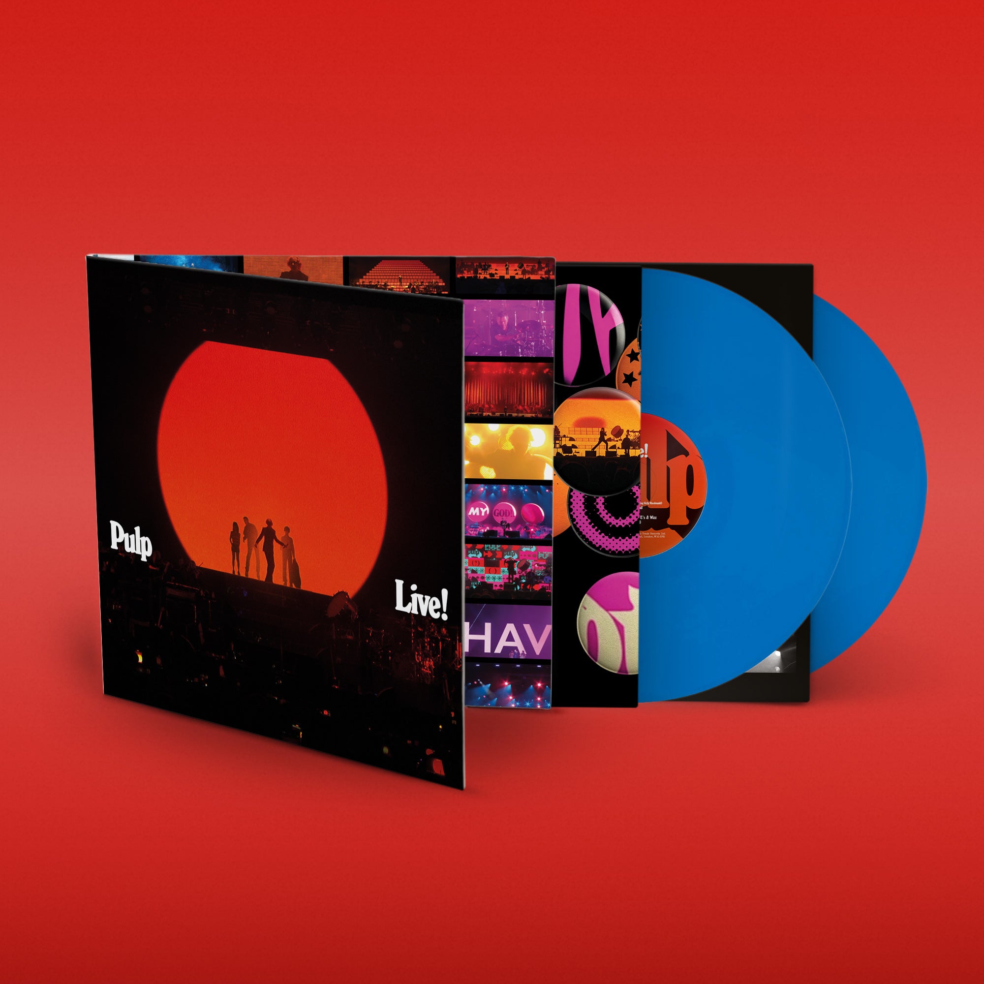 PULP - LIVE! - INDIES ONLY BLUE DOUBLE VINYL 2LP