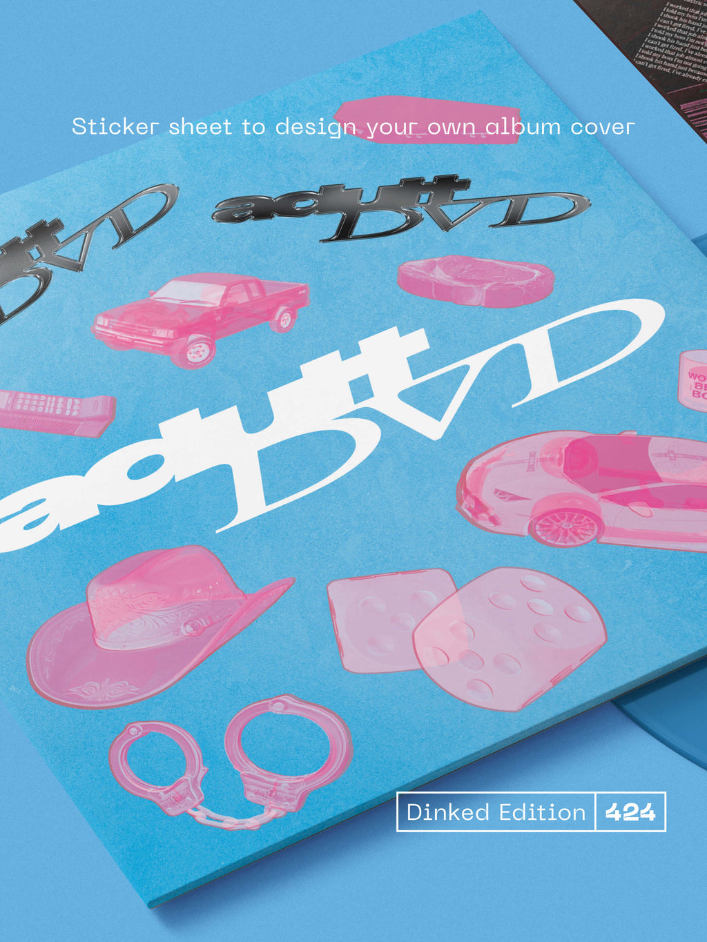 ADULT DVD - ADULT DVD - DINKED EDITION 424 - TRANSPARENT BLUE VINYL LP + STICKER SHEET & SIGNED PHOTO