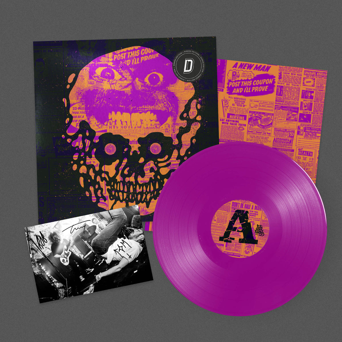 PULLED APART BY HORSES - DOPAMINE HITS - DINKED EDITION 452 - 'POISON CANDY' PURPLE COLOUR VINYL LP + SIGNED POSTCARD - PRE ORDER OUT 12TH FEB 2027