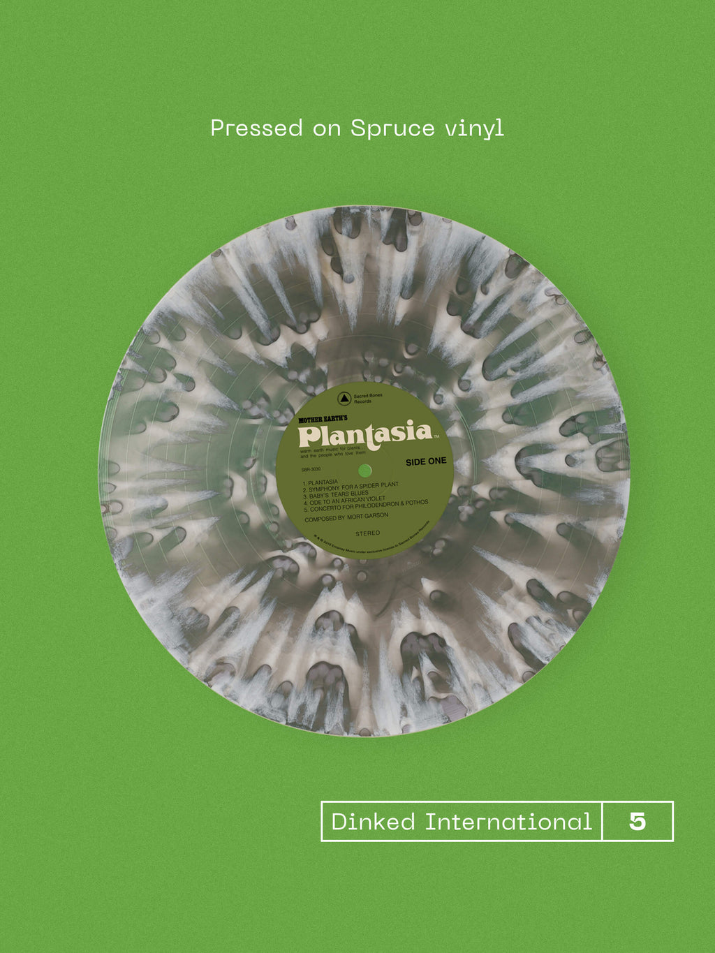 MORT GARSON - MOTHER EARTH'S PLANTASIA 50TH ANNIVERSARY - DINKED INTERNATIONAL EDITION 05 - SPRUCE COLOUR VINYL LP